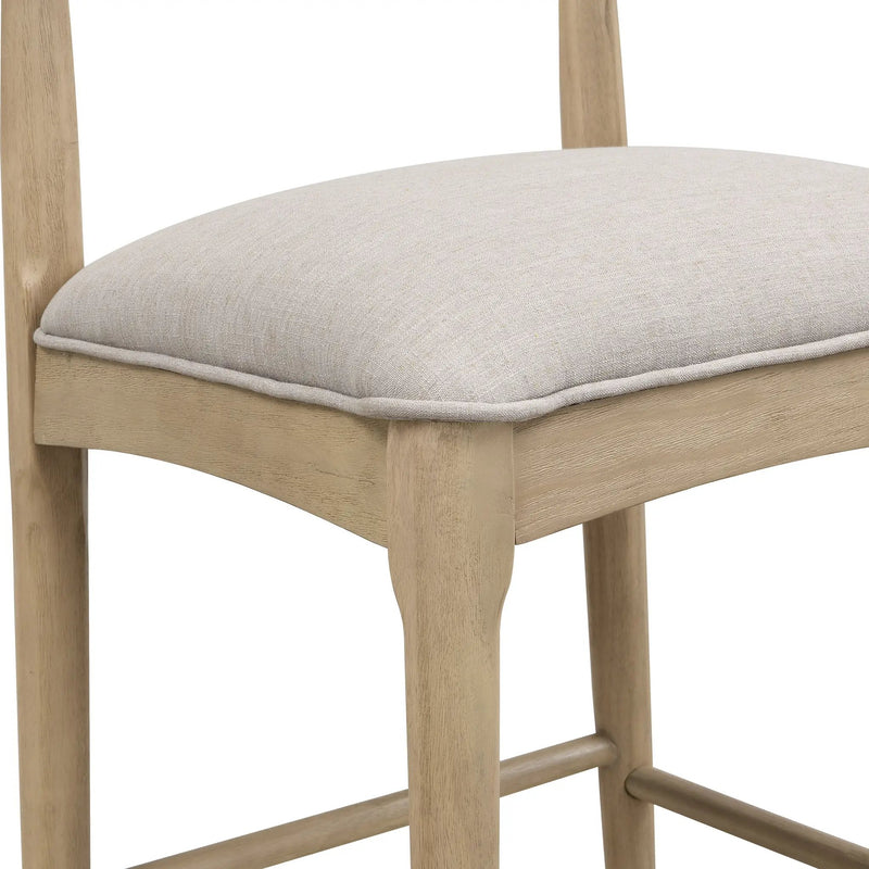 Counter Stool in Pebble Fabric (Set of 2) by HouseOfZazla