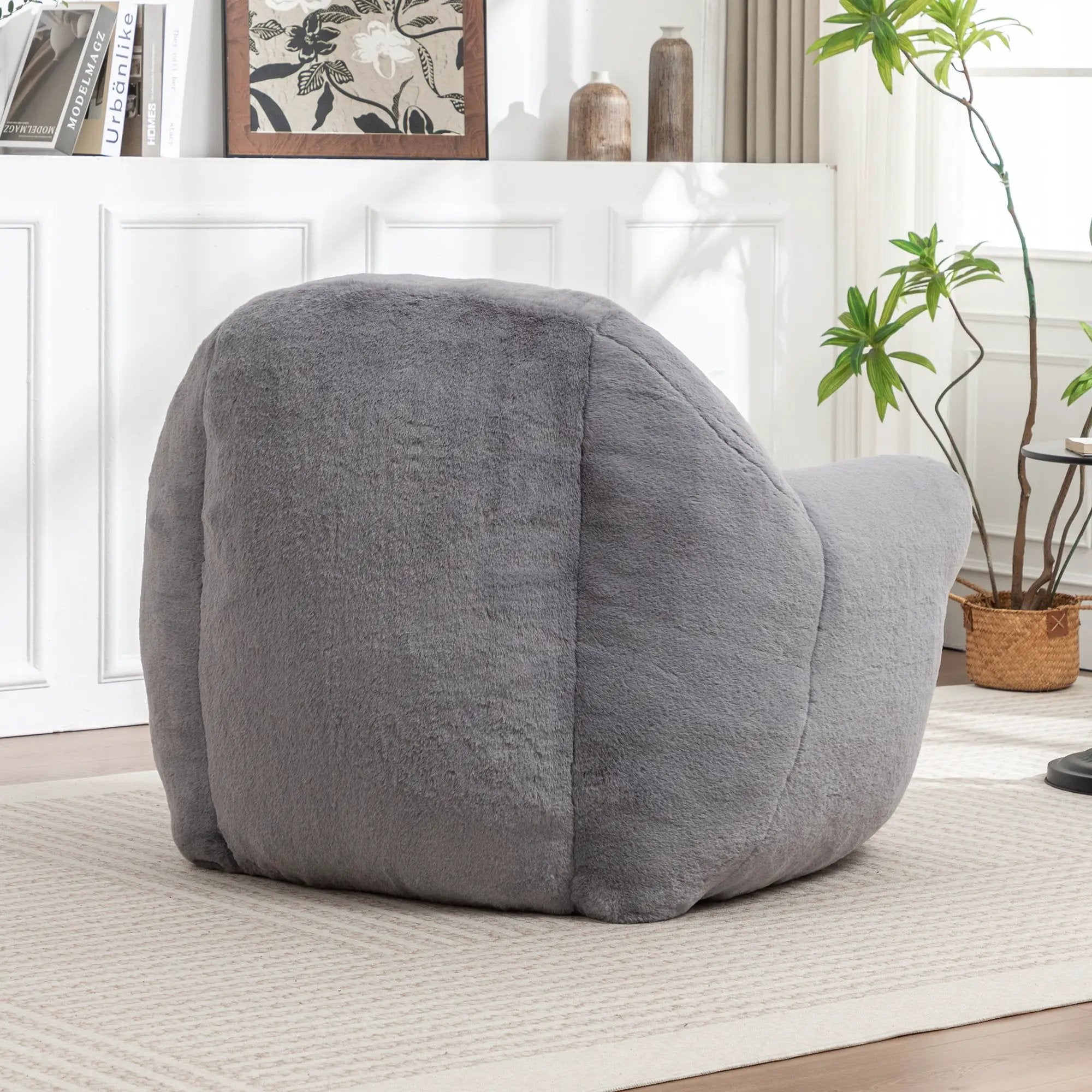 Comfy Bean Bag Chair with Back Support by HouseOfZazla