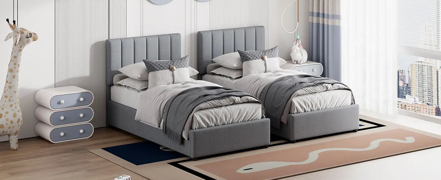 Upholstered Platform Bed With A Hydraulic Storage System by HouseOfZazla