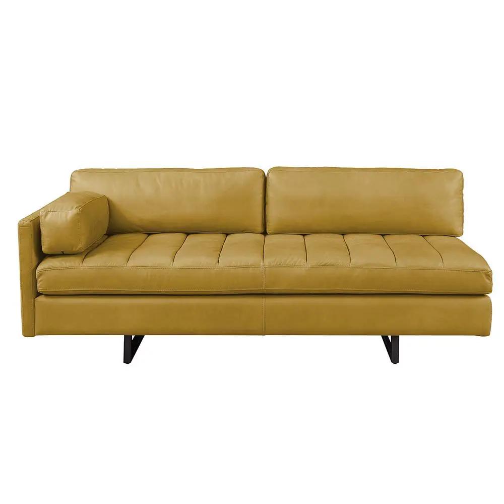 Radia - Sofa With Pillow - Turmeric Top Grain Leather by Unique Piece Furniture