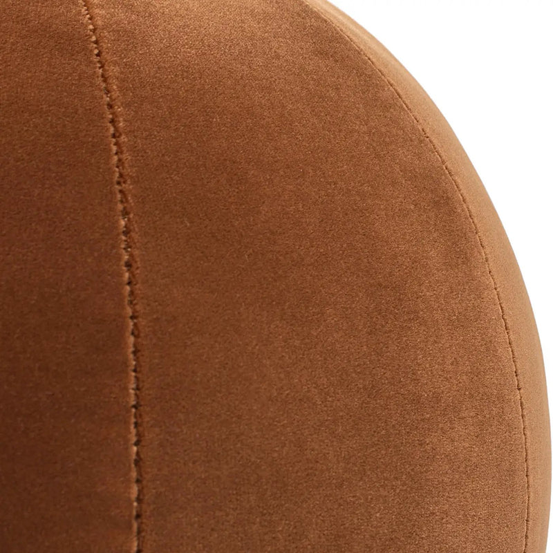 Luna 12" Round Sphere Accent Ball Throw Pillow - Burnt by HouseOfZazla