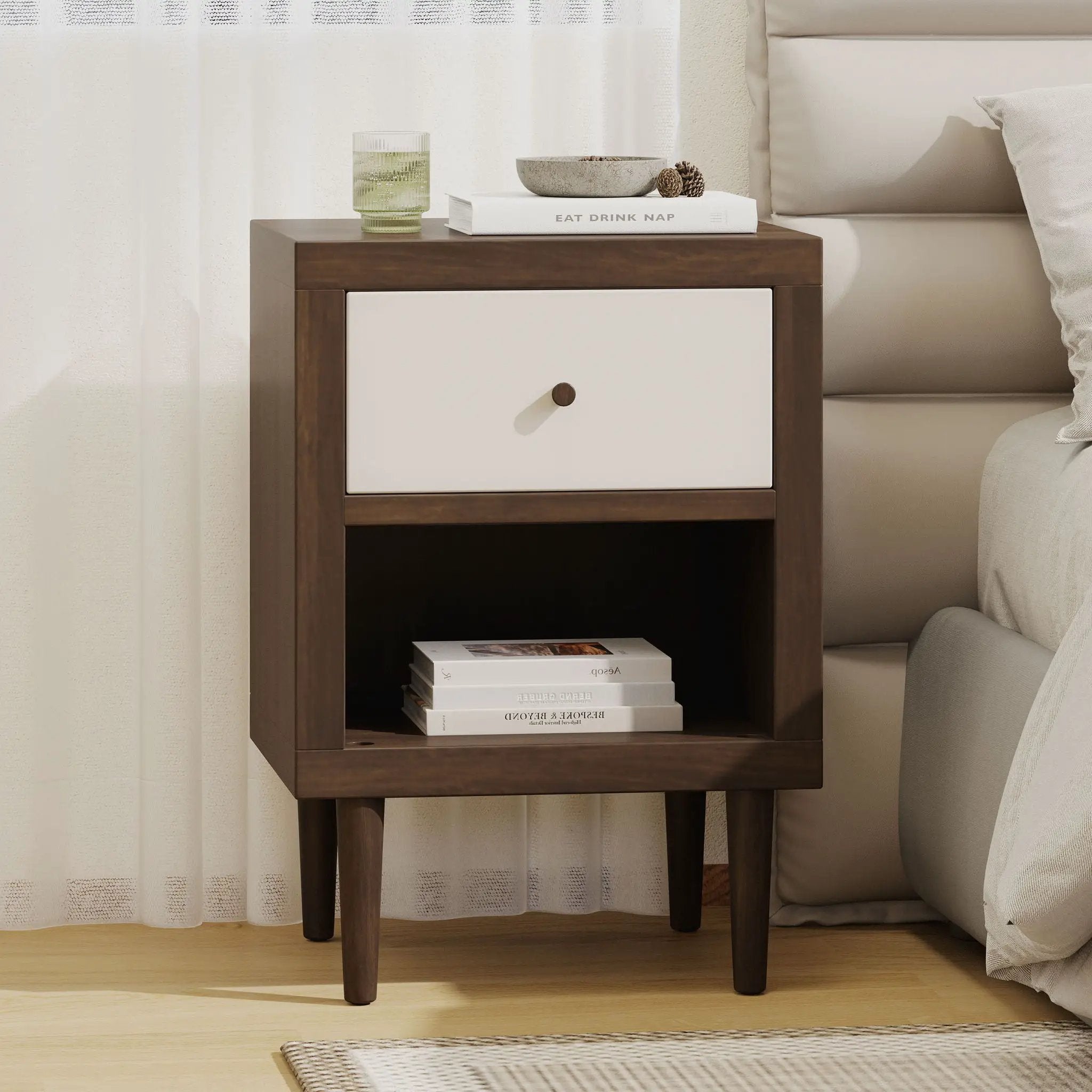 Nystrom Single Drawer Nightstand by HouseOfZazla