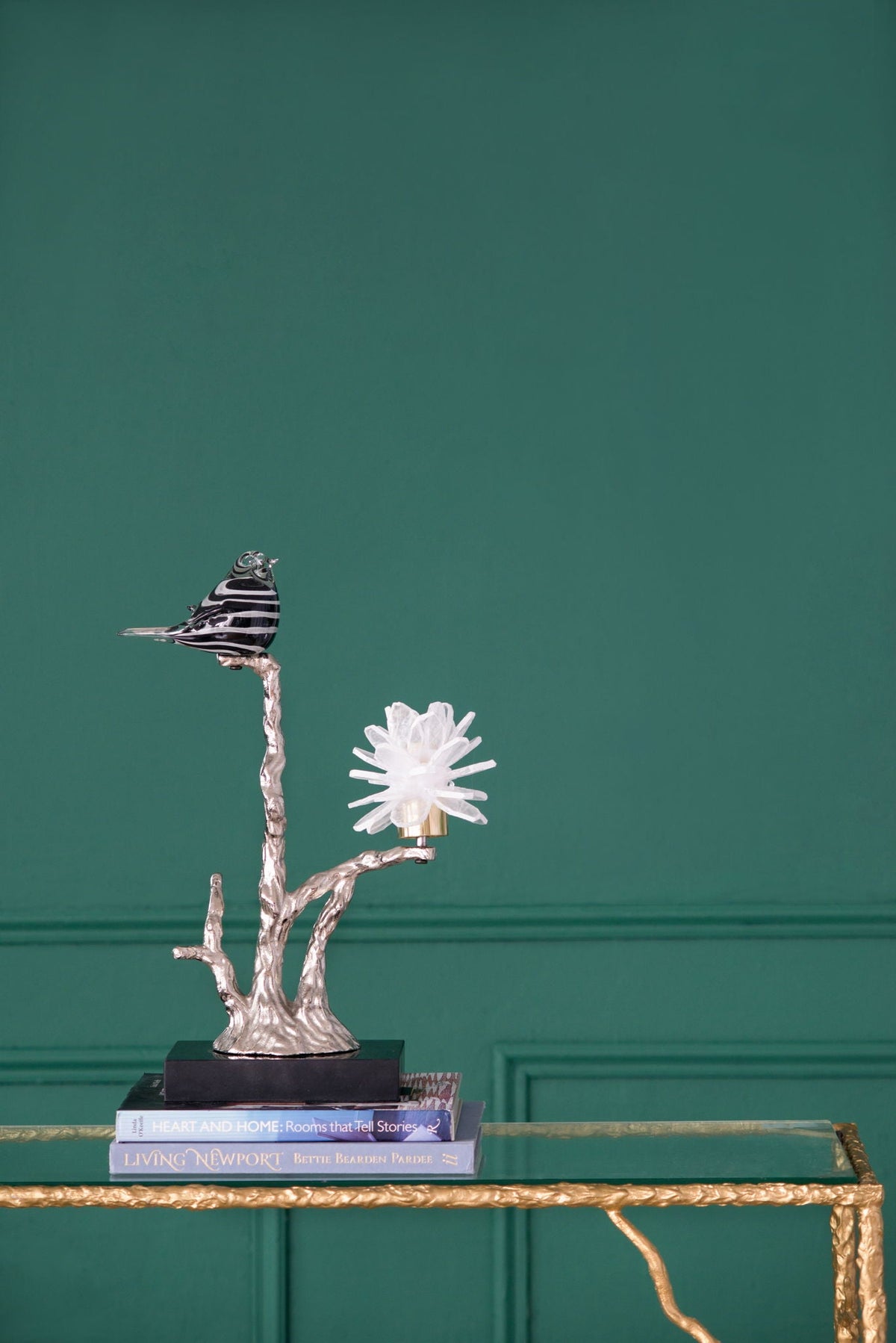 Aluminum Candle Holder with Marble Stand - Pearl Silver or Gold