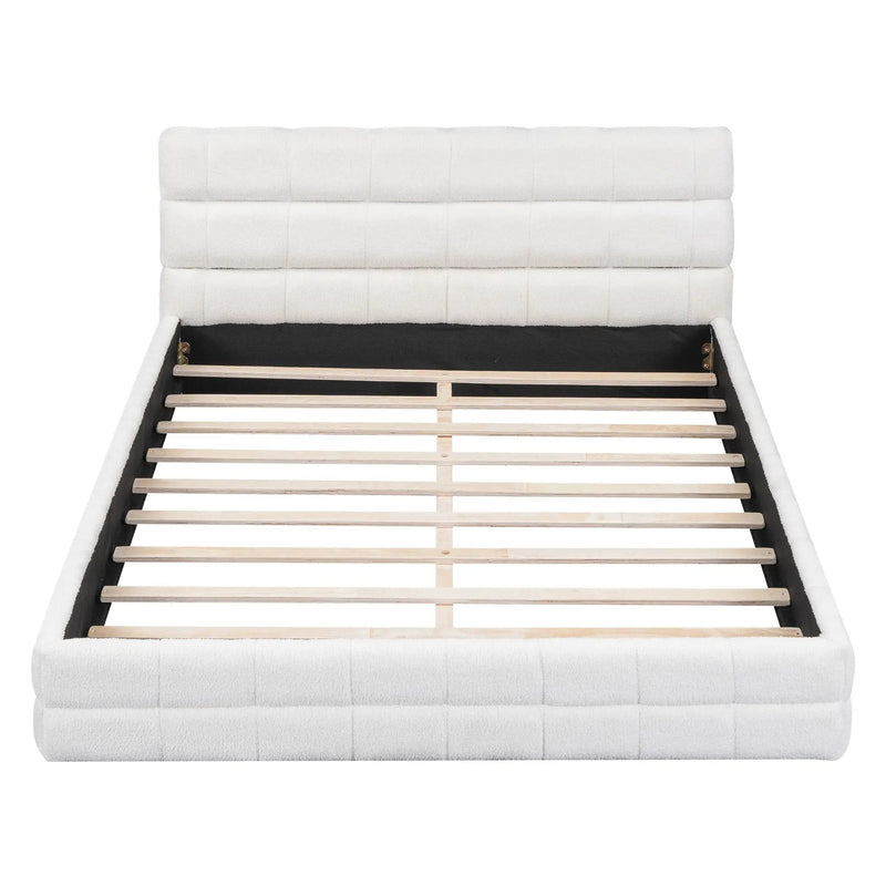 Upholstered Platform Bed With Headboard by Unique Piece Furniture
