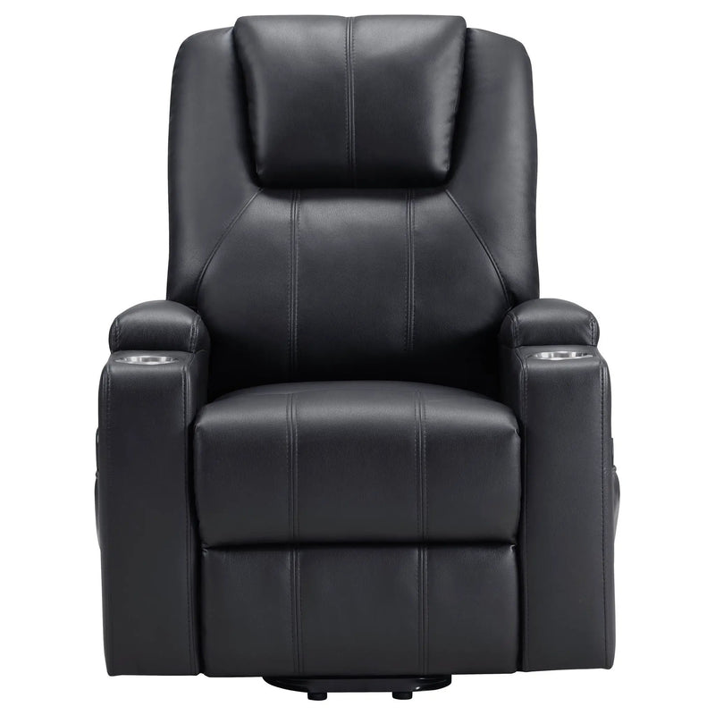 Macklin - Power Lift Massage Recliner With Heat And Dual Cupholders by Unique Piece Furniture