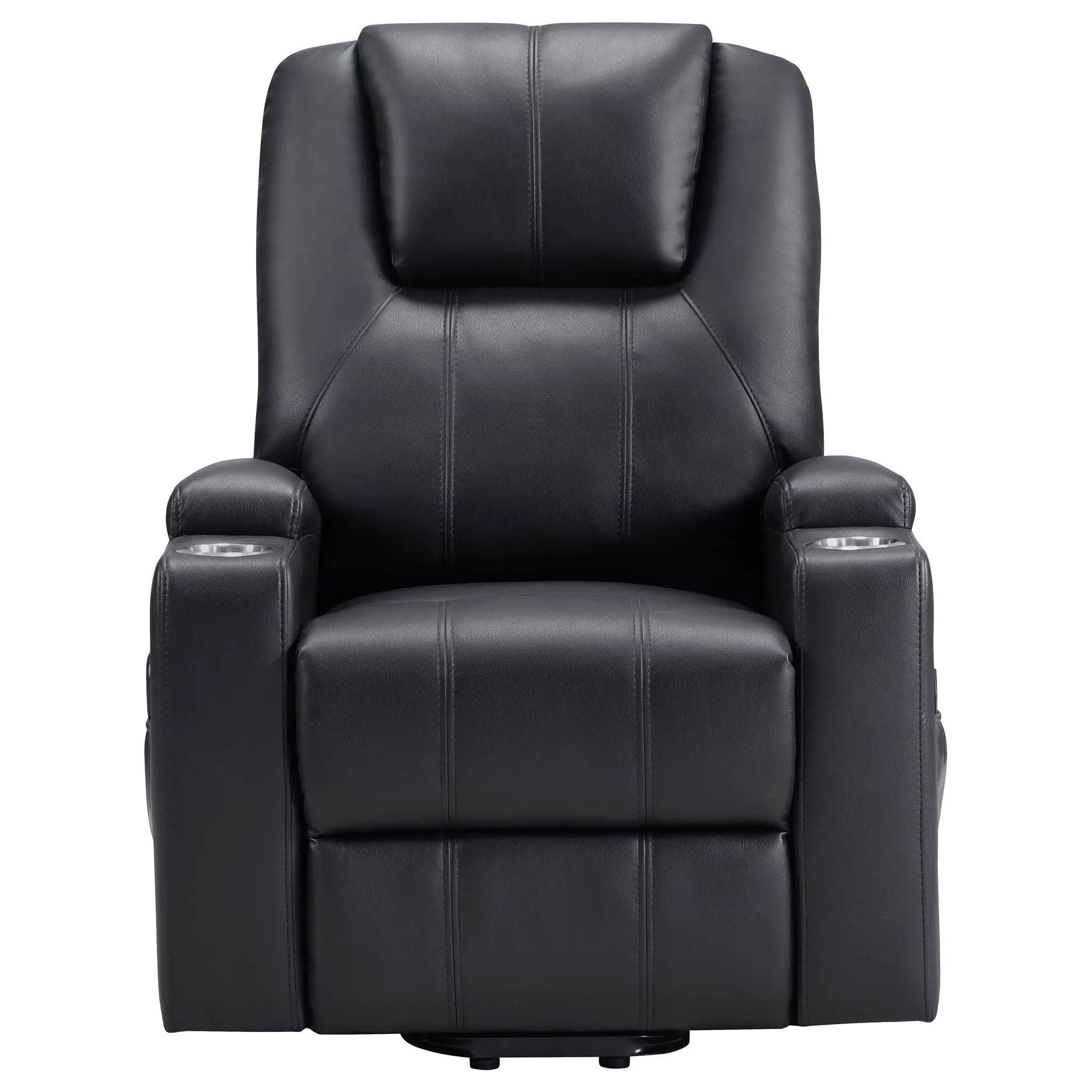 Macklin - Power Lift Massage Recliner With Heat And Dual Cupholders by HouseOfZazla