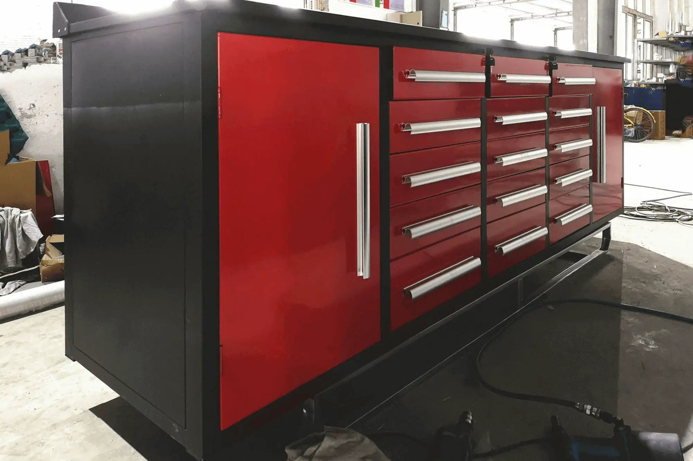 Storage Cabinet With Work Bench (15 Drawers And 2 Cabinets) by HouseOfZazla