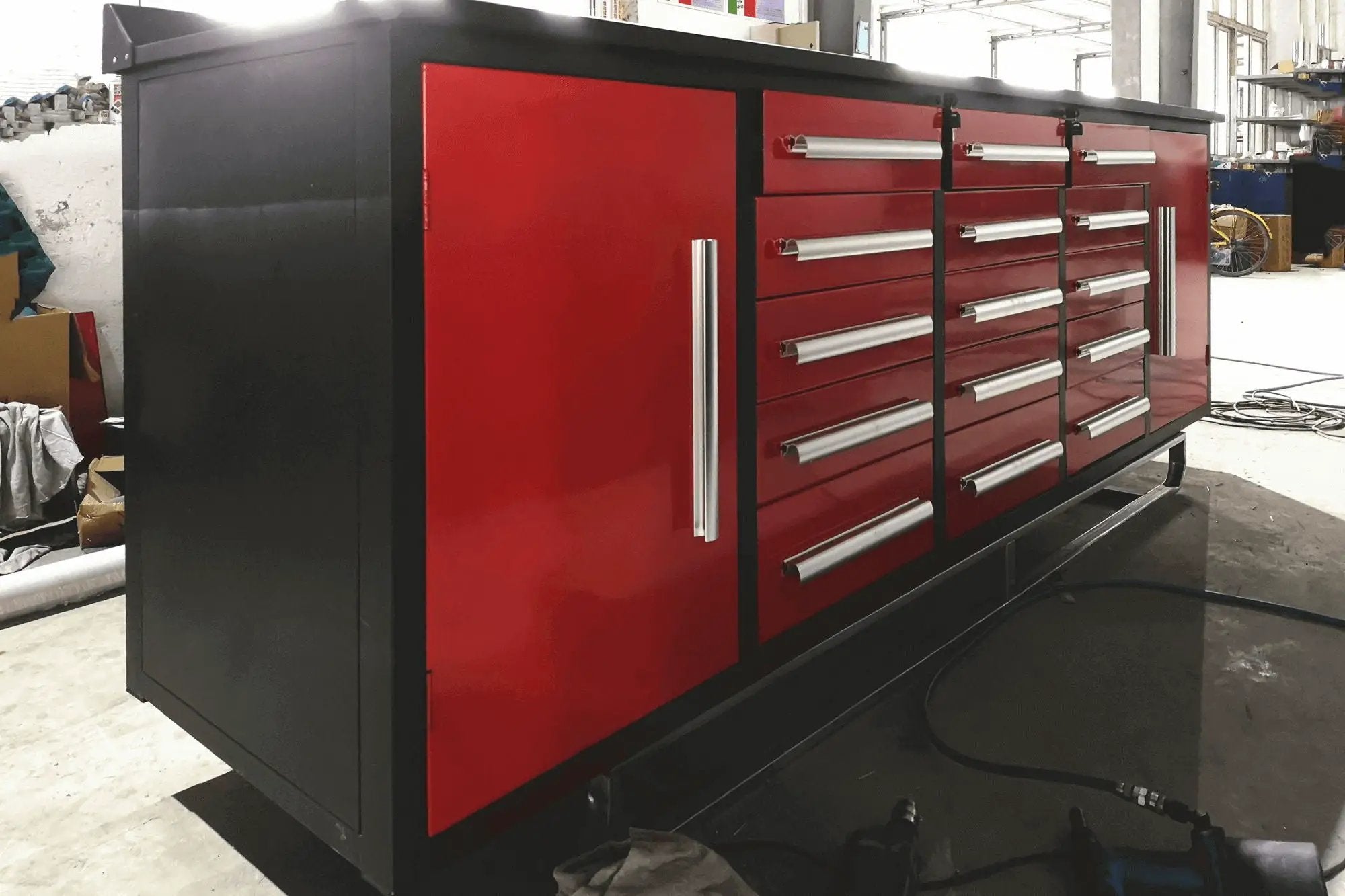 Storage Cabinet With Work Bench (15 Drawers And 2 Cabinets) by HouseOfZazla