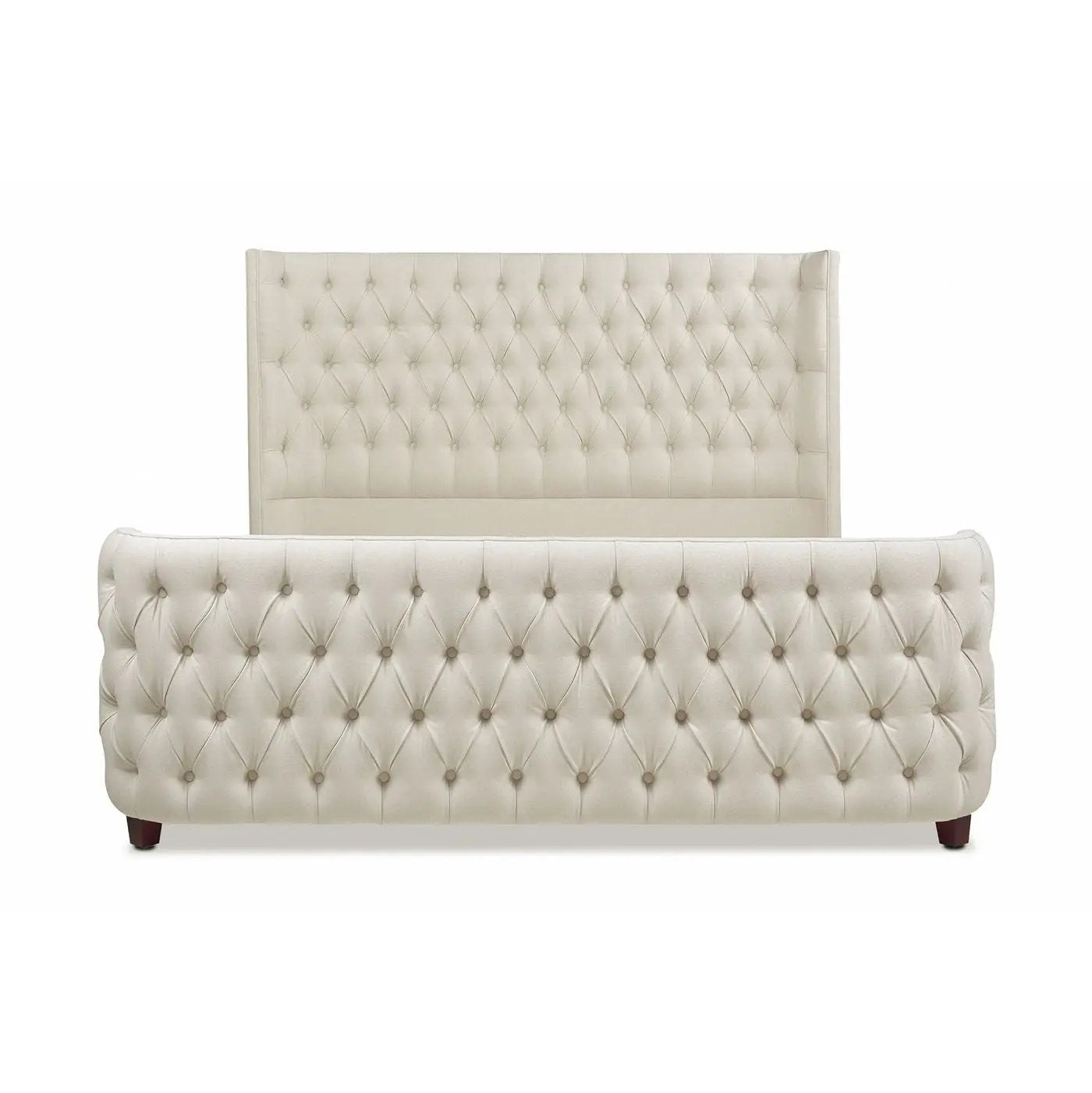Brooklyn - Tufted Panel Bed Headboard And Footboard Set by HouseOfZazla