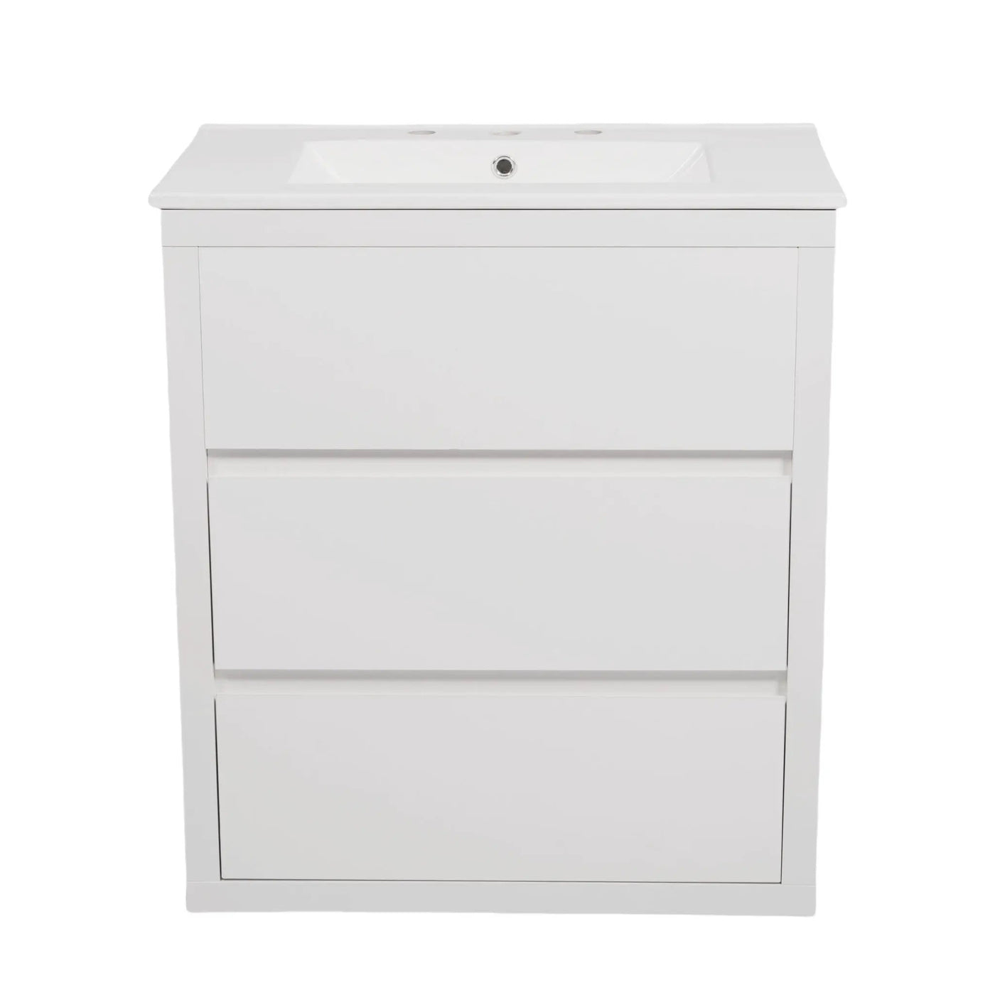 Double Sinks Bathroom Vanity Set with 2 Ceramic Basins by HouseOfZazla