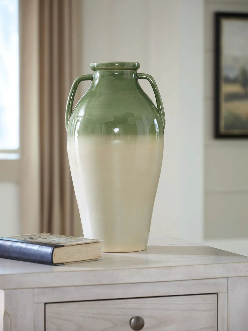 Andorbury - Vase - Green / Beige by Unique Piece Furniture