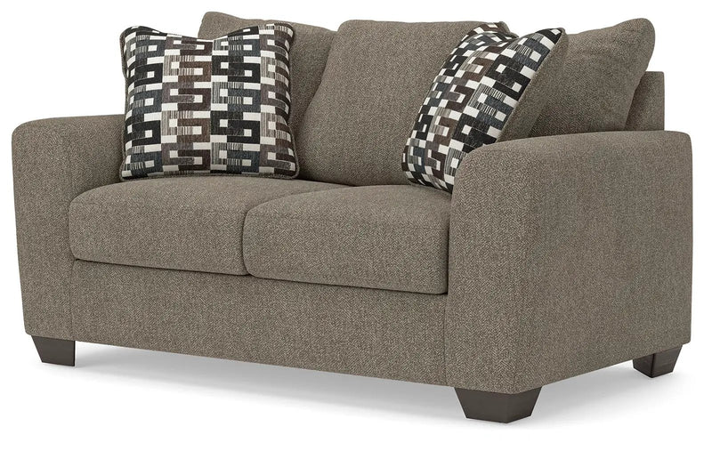 Triston-Peaks - Loveseat - Suede by Unique Piece Furniture