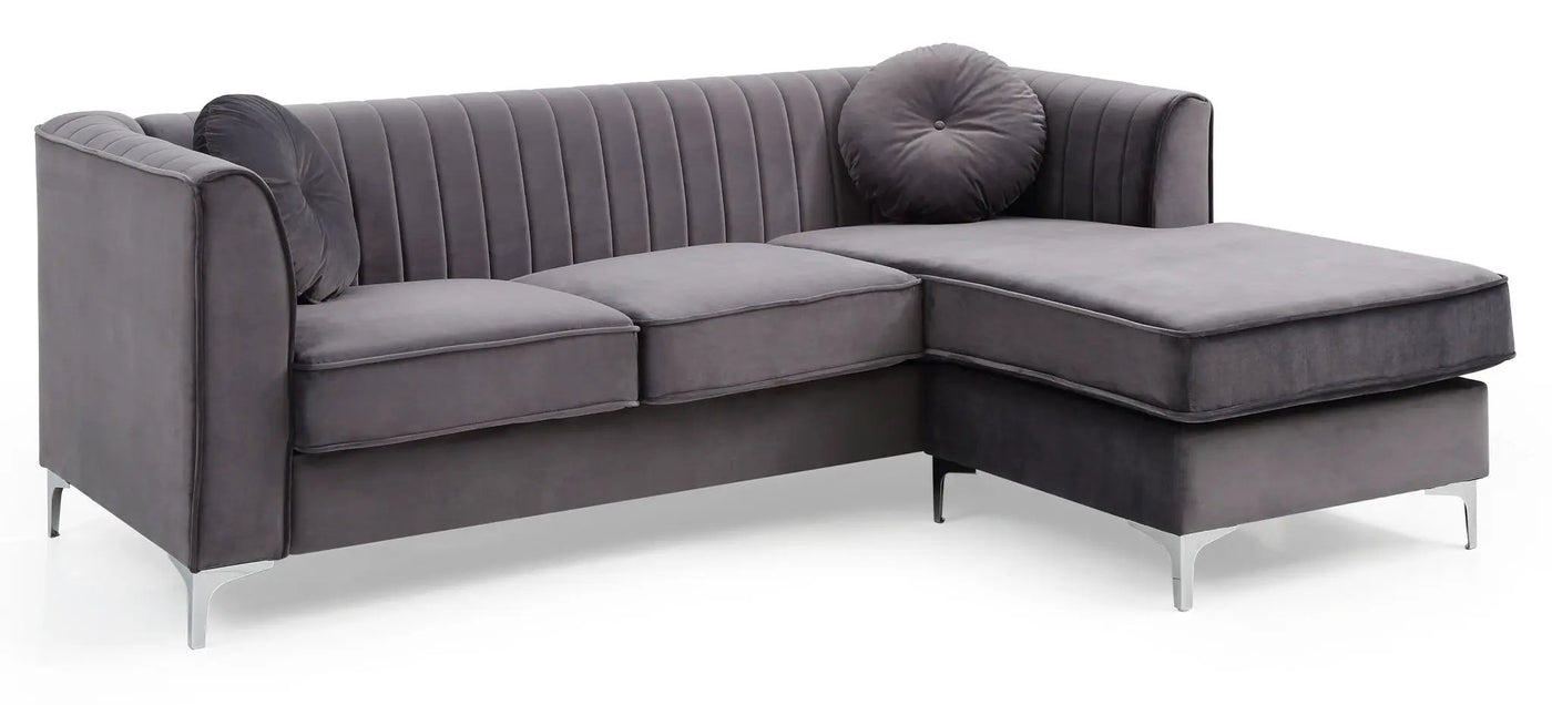 Delray - Micro Suede Sofa Chaise by HouseOfZazla