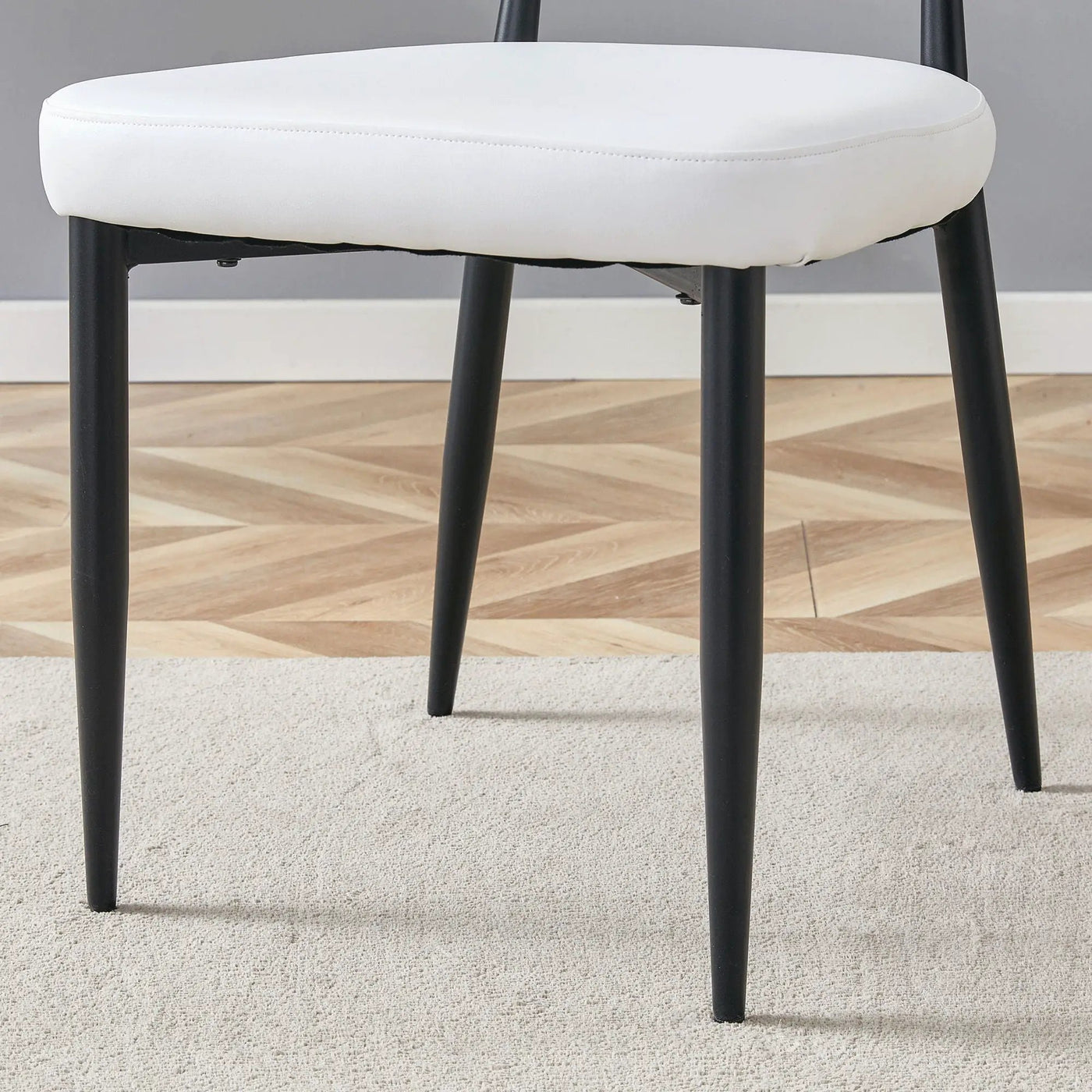 Minimalist Ergonomic Dining Chair With Curved Backres (Set of 4) by HouseOfZazla