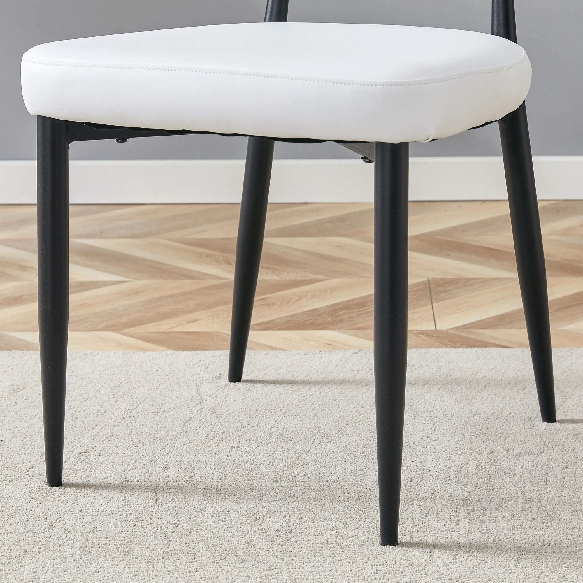 Minimalist Ergonomic Dining Chair With Curved Backres (Set of 4) by HouseOfZazla