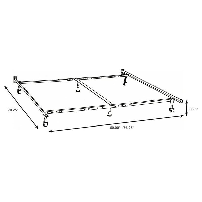 Kerns Queen or Eastern King or Cal King Bed Frame Black by Unique Piece Furniture
