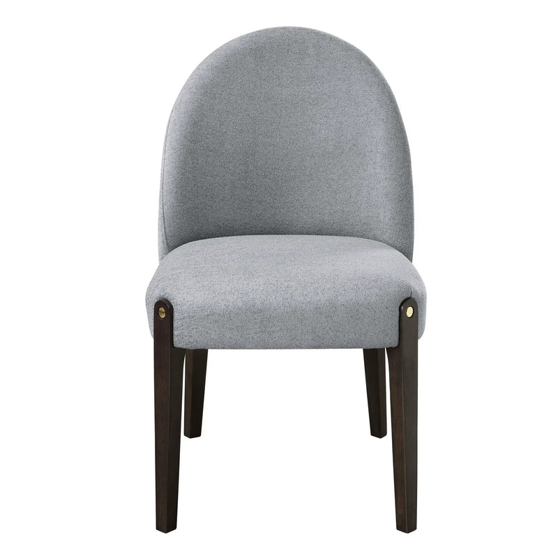 Clayten Gray Fabric and Espresso Finish Dining Chair (Set of 2) by HouseOfZazla