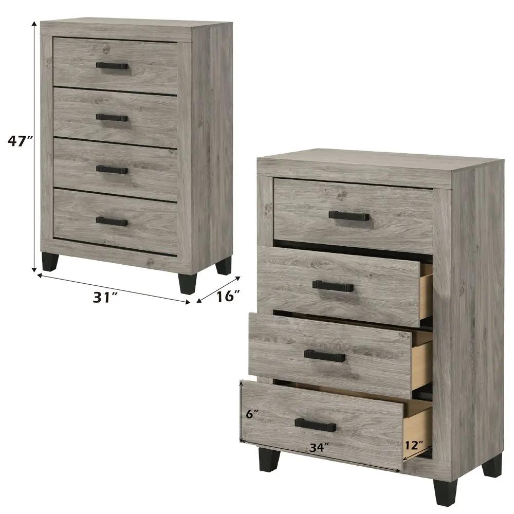Mari - Chest - Light Gray Finish by Unique Piece Furniture