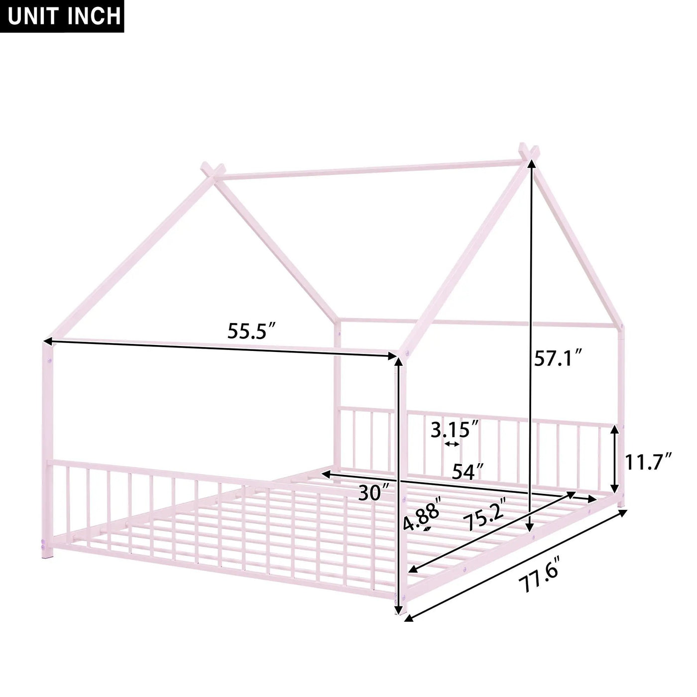 Metal House Bed by HouseOfZazla