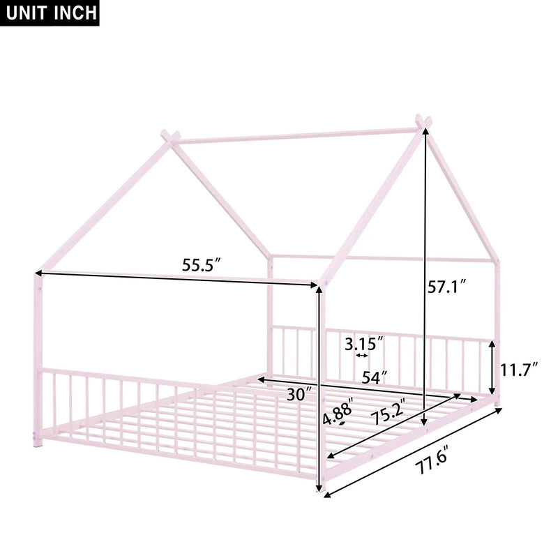 Metal House Bed by HouseOfZazla