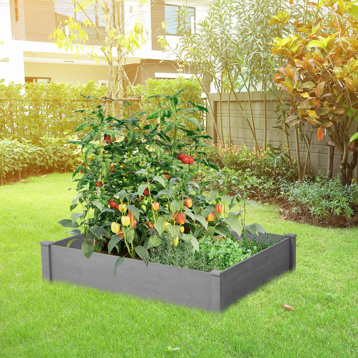 Outdoor Raised Garden Bed by HouseOfZazla