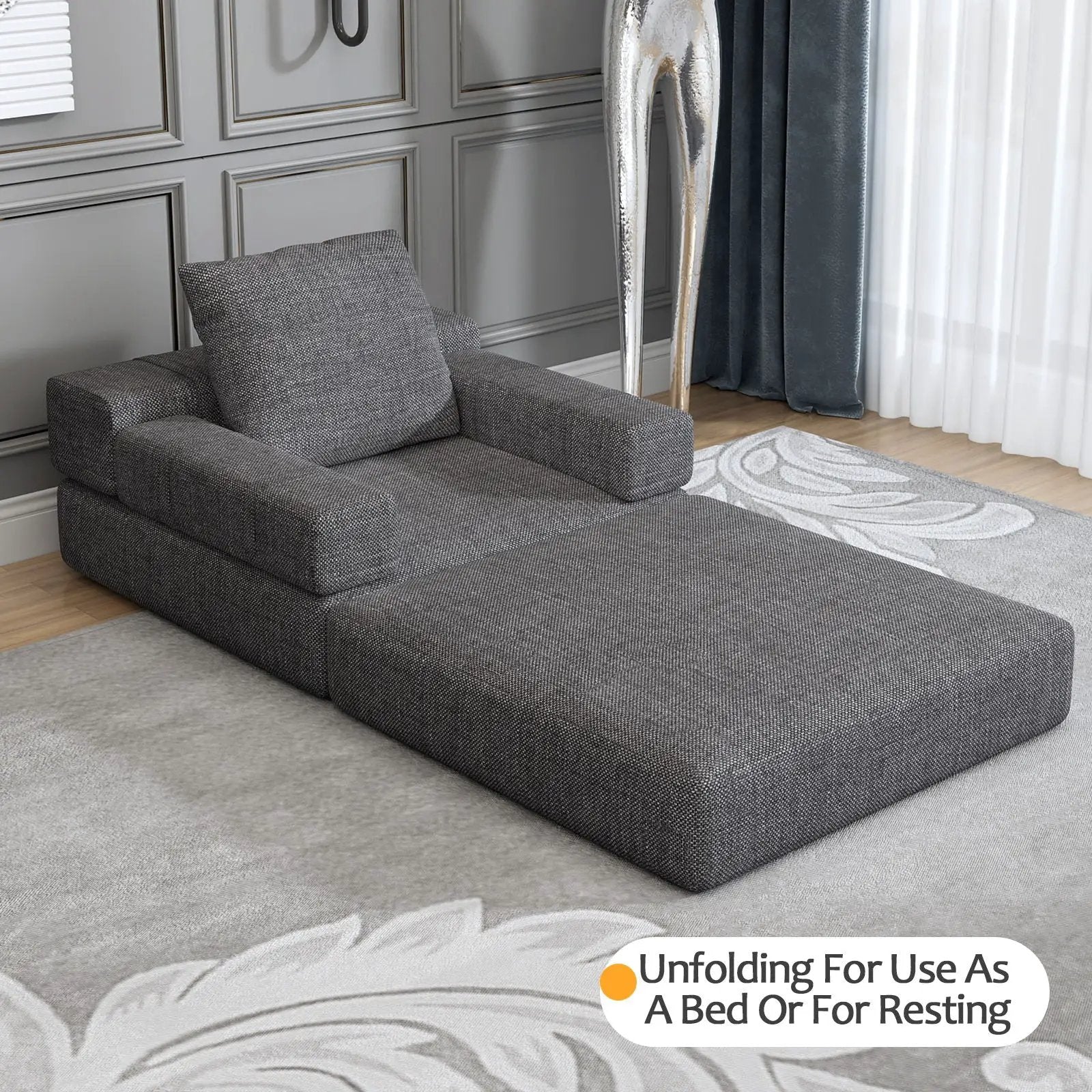 Single Sofa Chair That Converts To A Single Sofa Bed by HouseOfZazla