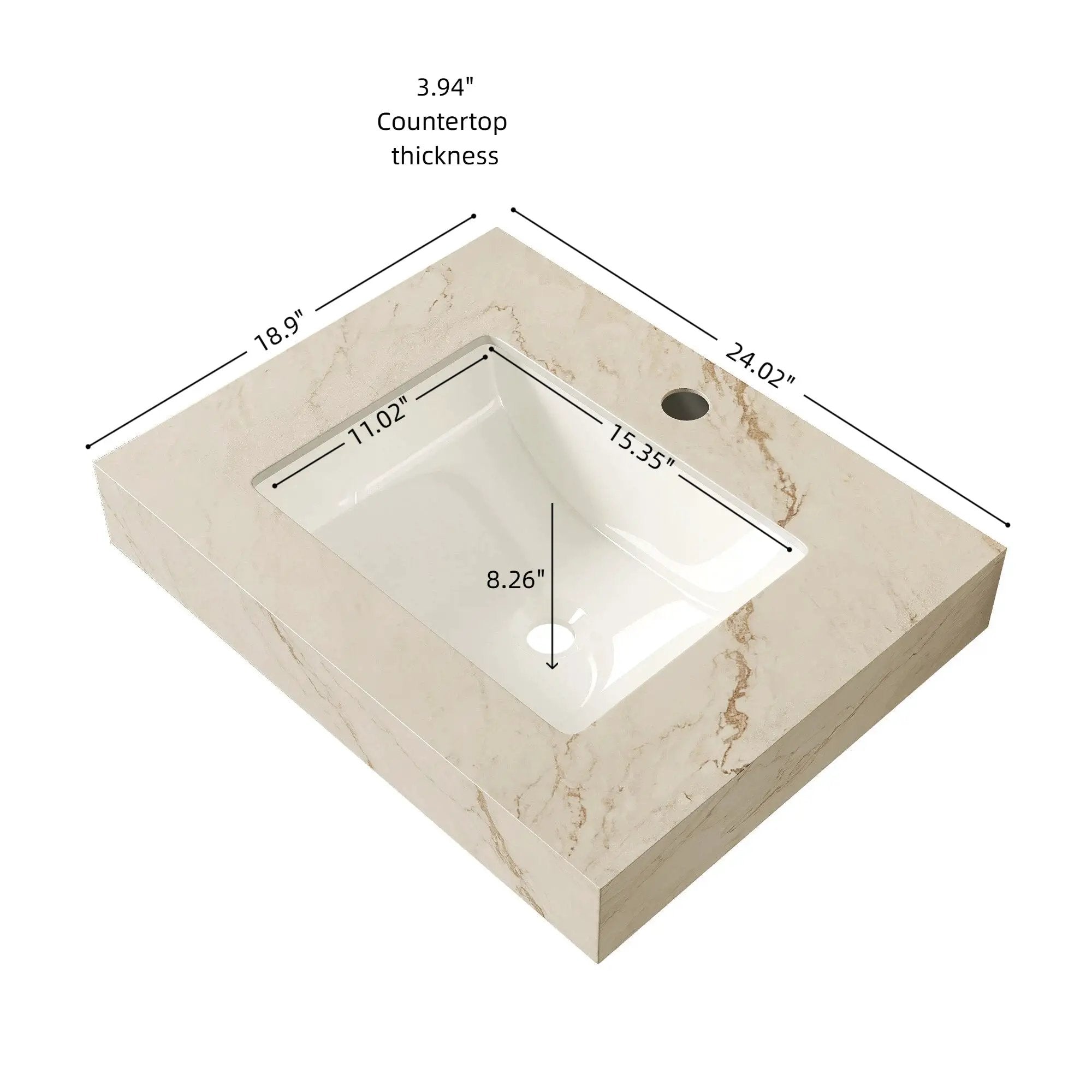 Premium 24" Bathroom Sink by HouseOfZazla
