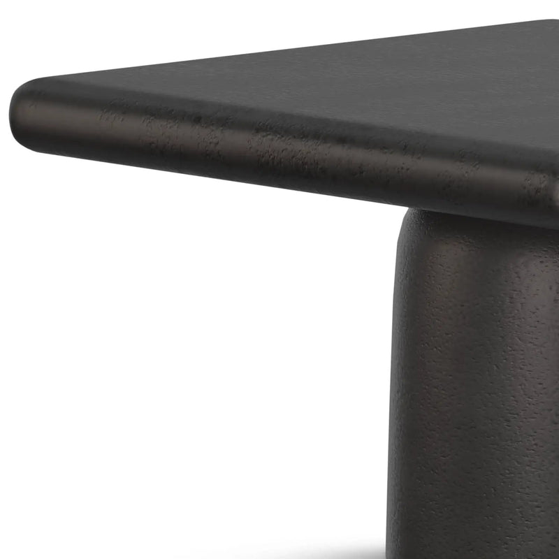 Zachary - 2 Piece Set Cast Aluminum Coffee Table - Black by HouseOfZazla