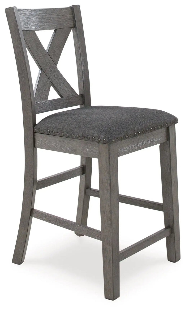 Caitbrook - Rect Drm Counter Table Set (Set of 7) - Gray by Unique Piece Furniture