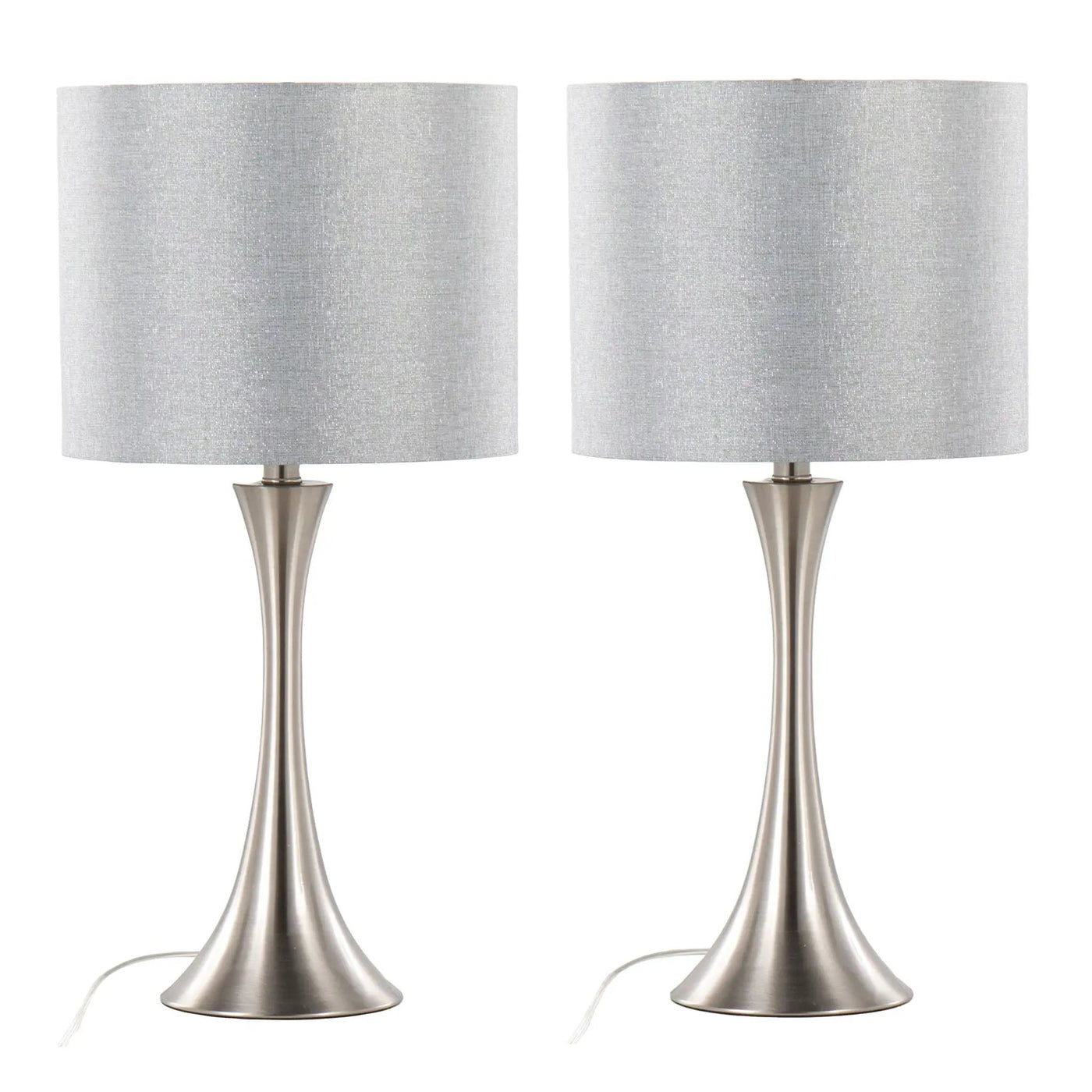 Lenuxe - Contemporary Semi Gloss Table Lamp (Set of 2) by HouseOfZazla