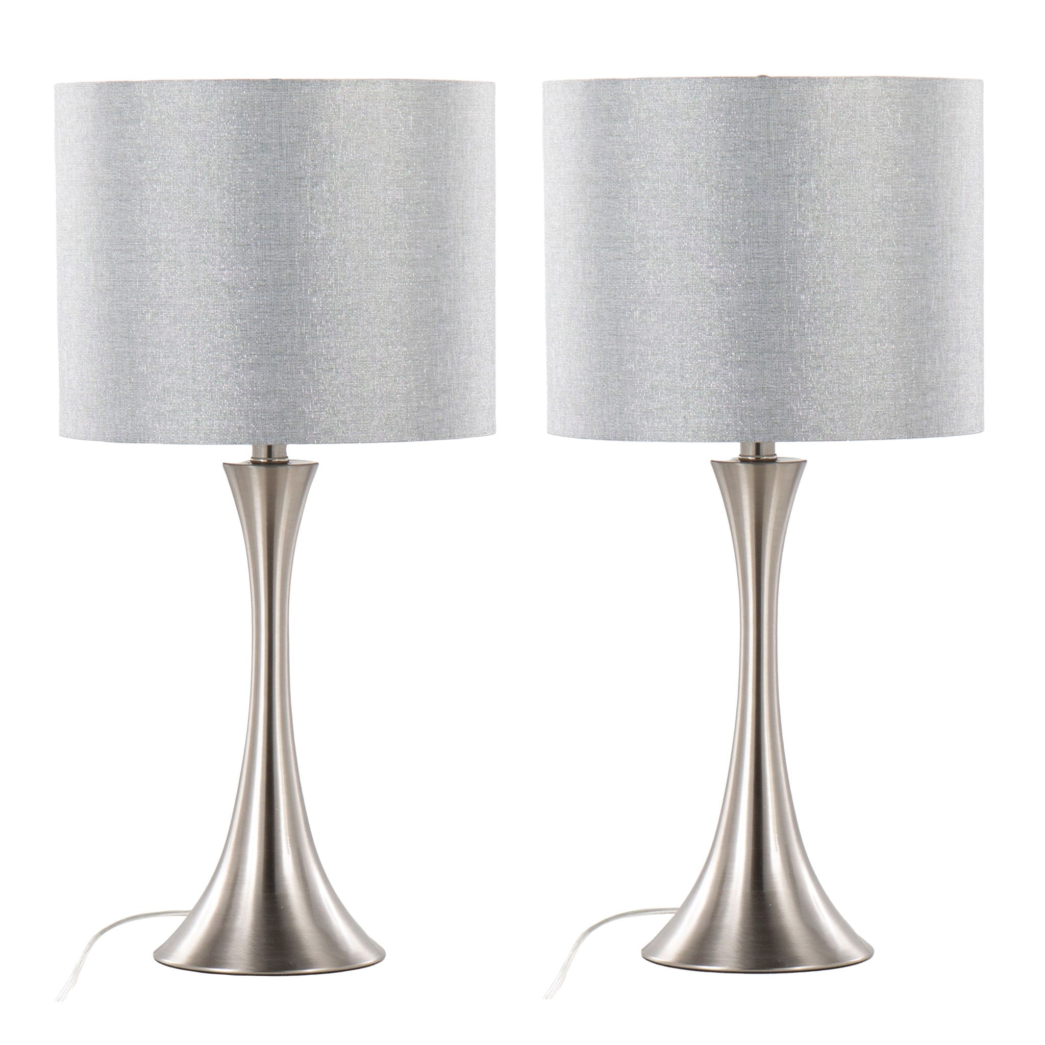 Lenuxe - Contemporary Semi Gloss Table Lamp (Set of 2) by HouseOfZazla