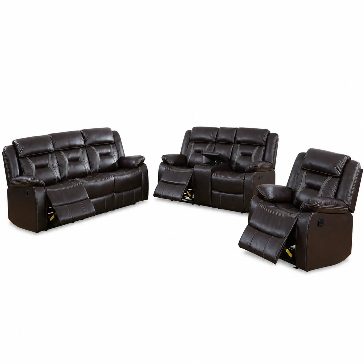 Living Room Set With Pillow Armrest And Tufted Backrest by HouseOfZazla