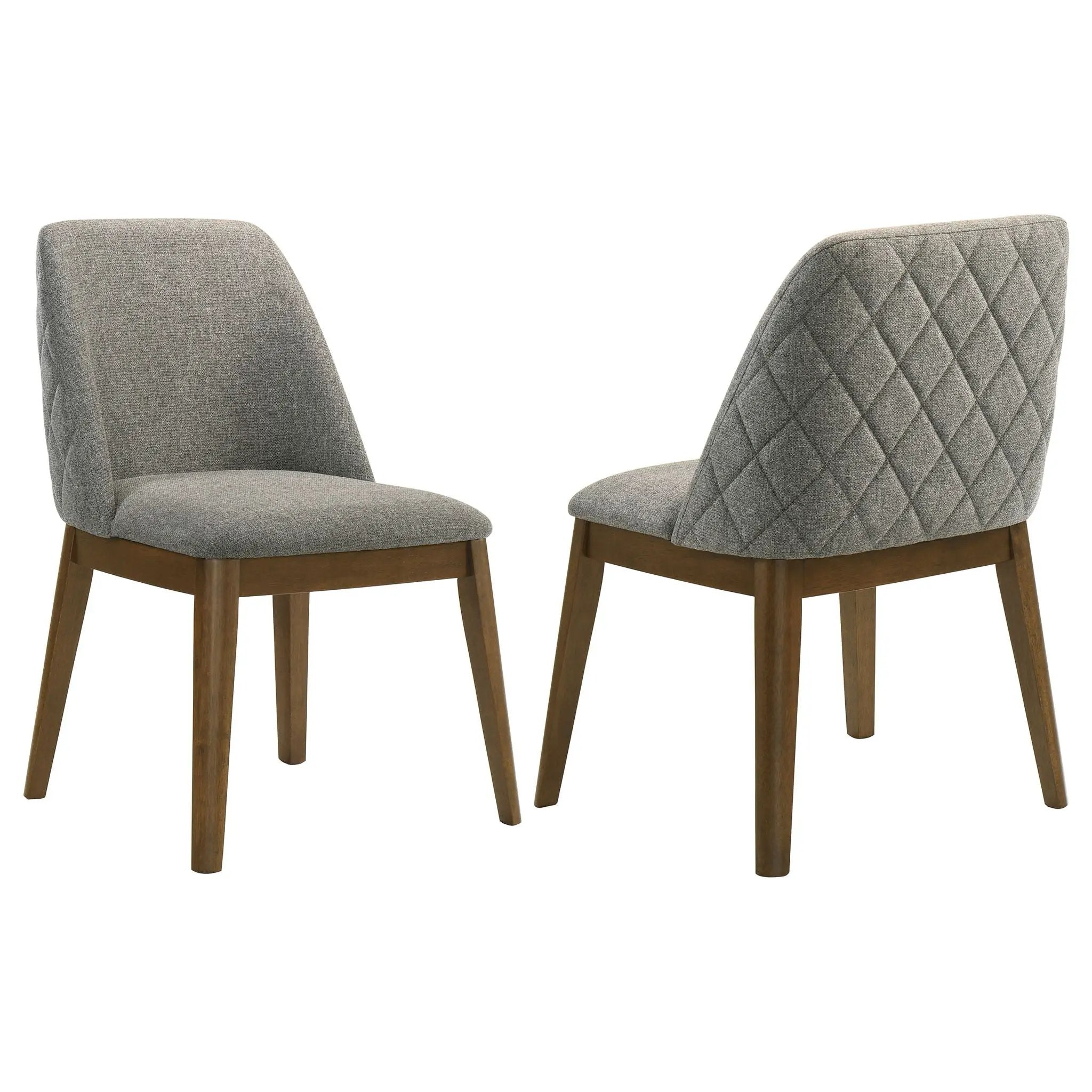 Franklin Upholstered Dining Side Chair Grey (Set of 2) by Unique Piece Furniture