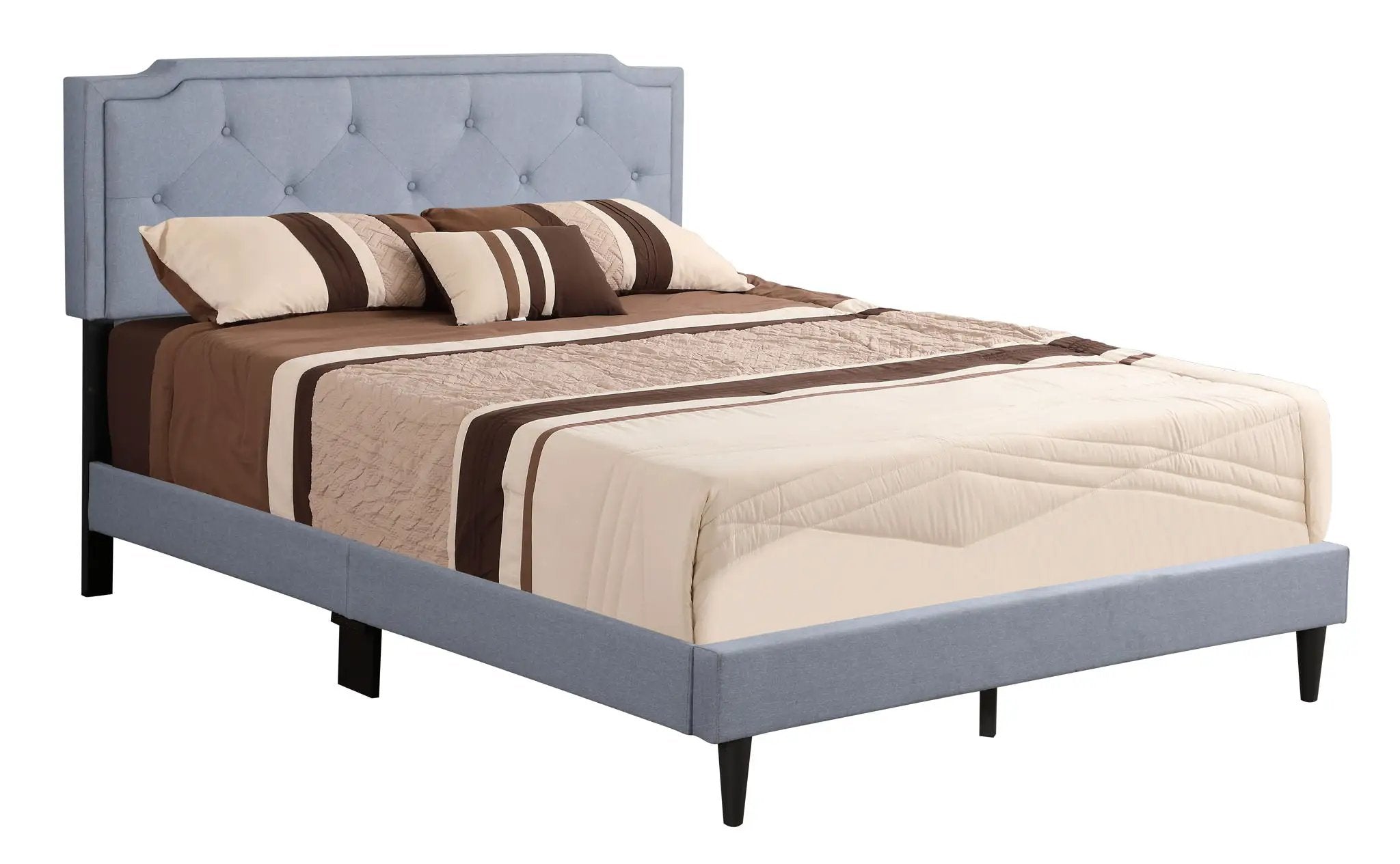 Button Tufted Bed Charming For Cozy Spaces by Unique Piece Furniture