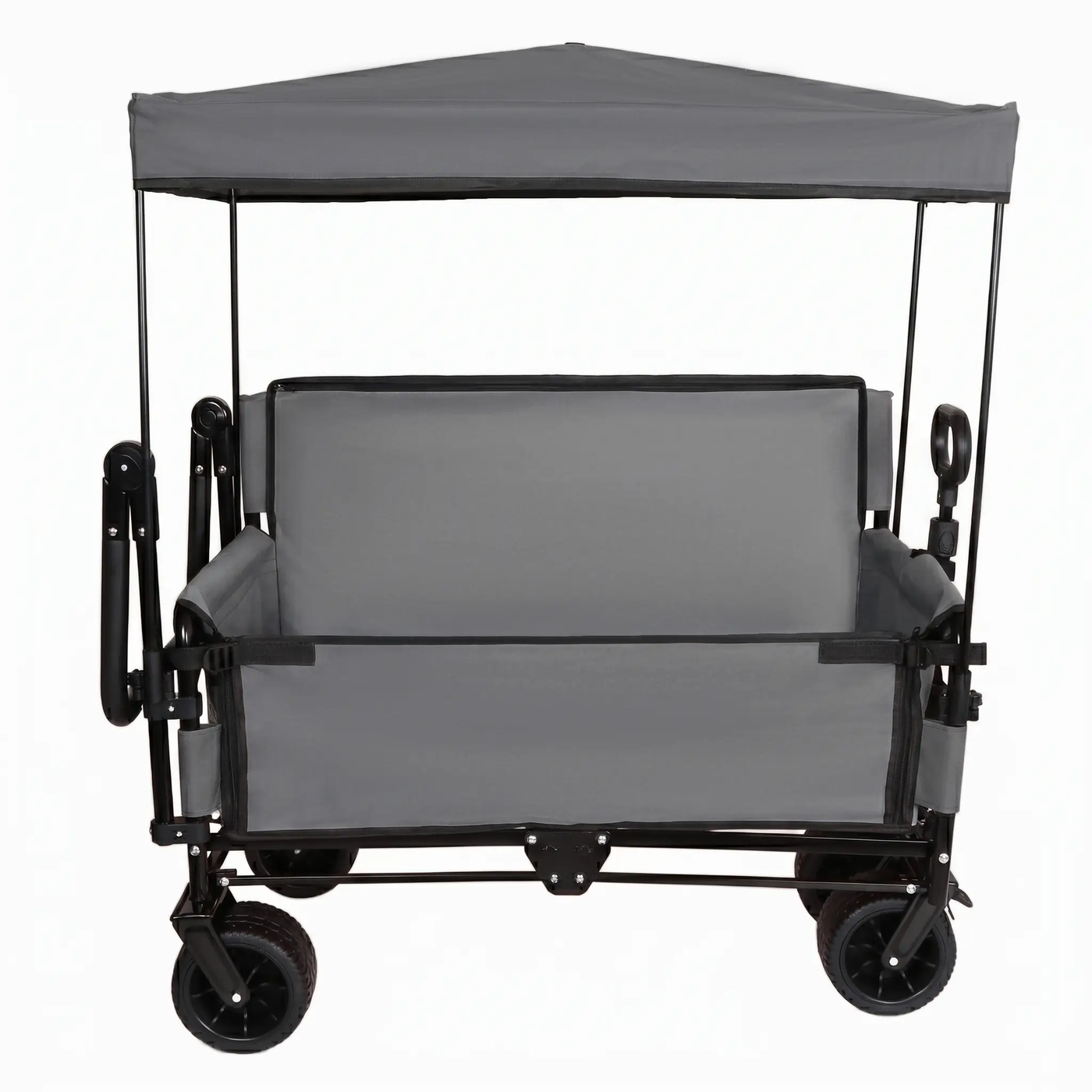 3-in-1 Folding Wagon Cart with Bench Seat, Canopy & Storage by HouseOfZazla