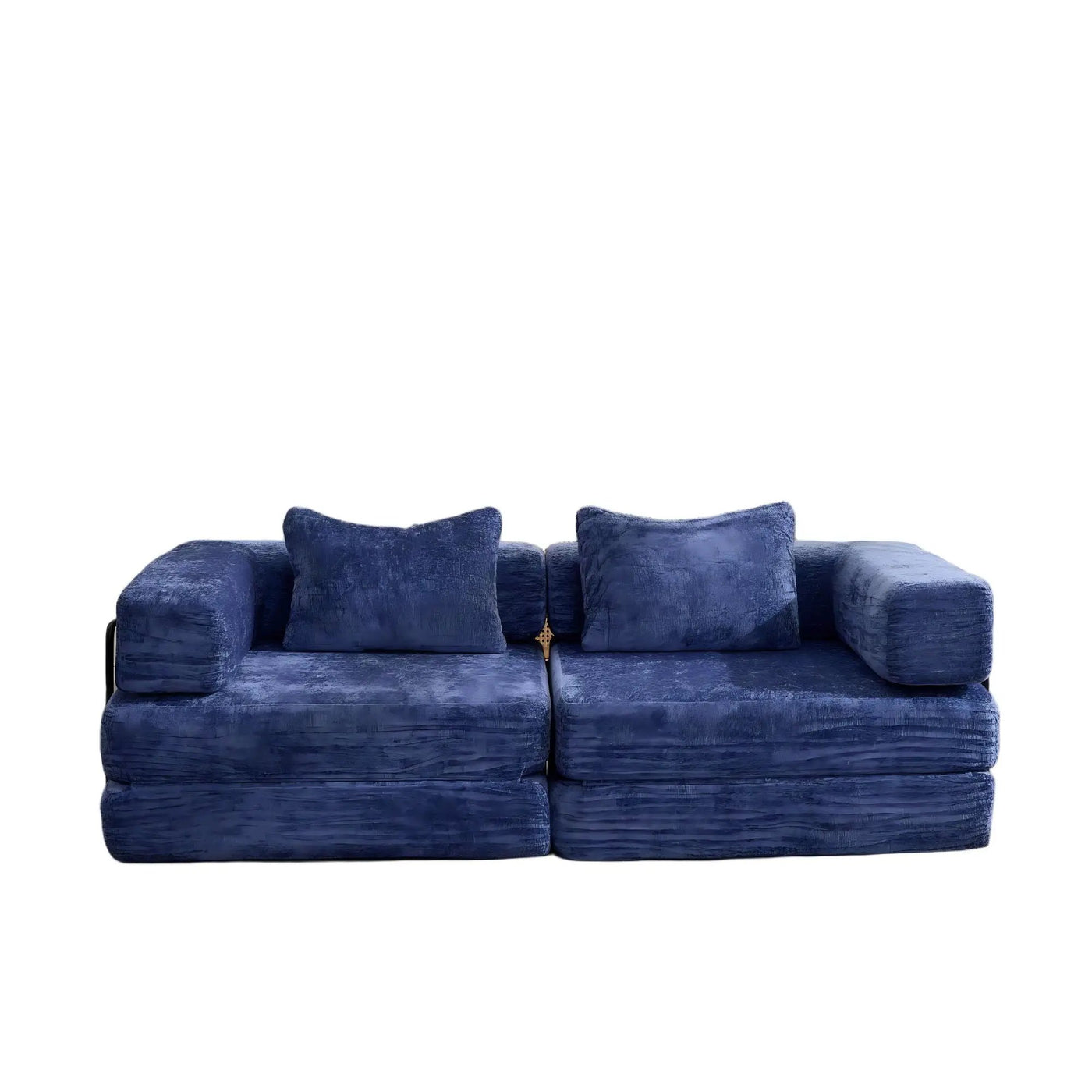 Convertible Floor Sofa Bed With Pillow Back Support Armrest by HouseOfZazla