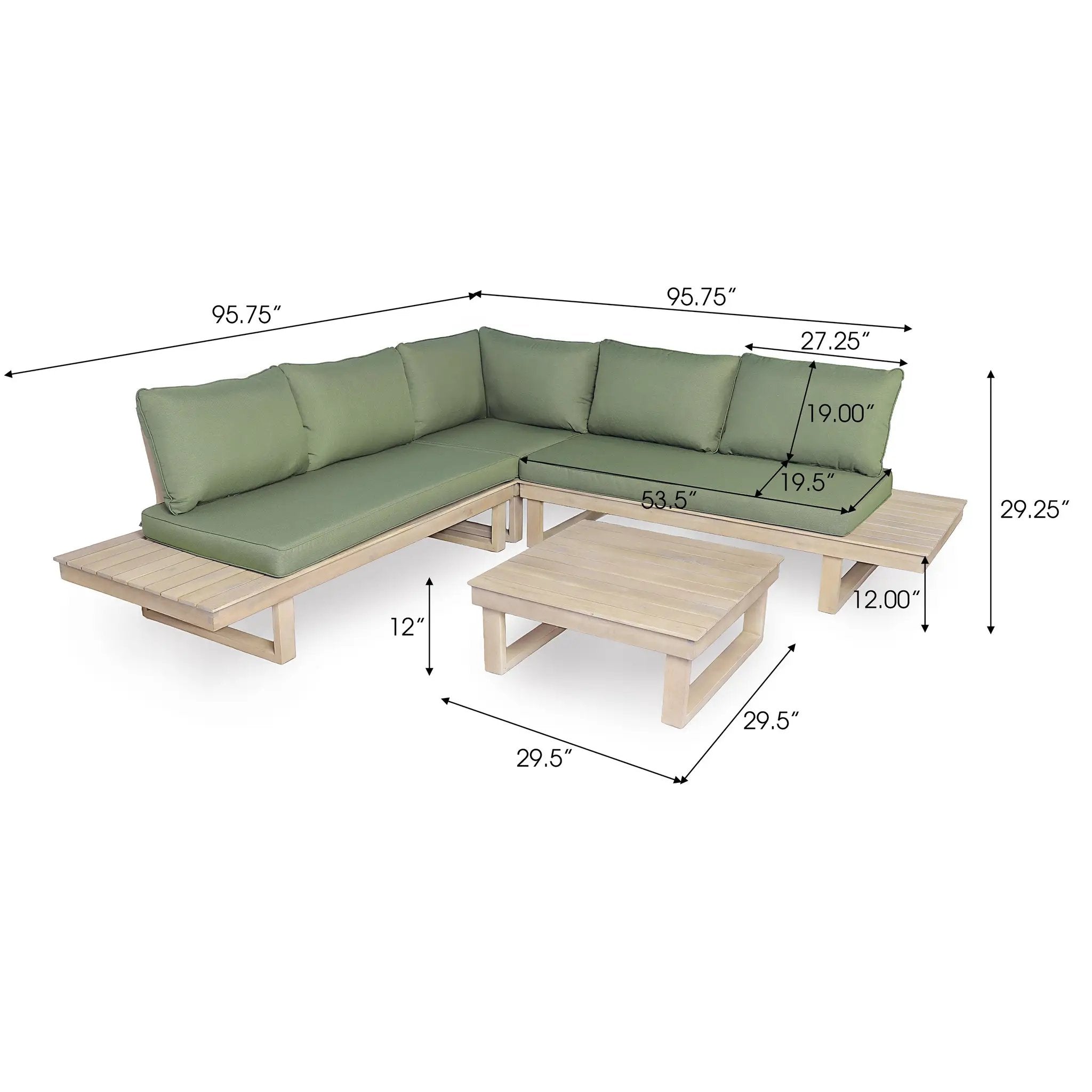 Sebastian 4-Piece Sofa Set by HouseOfZazla
