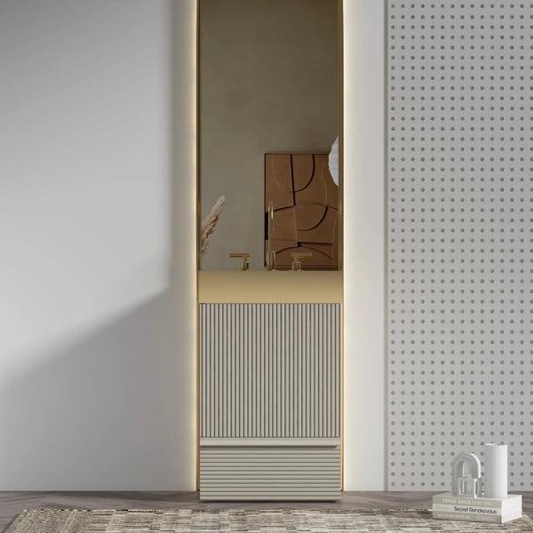 Gada 20" Striped Bathroom Vanity, photo 2 of 10