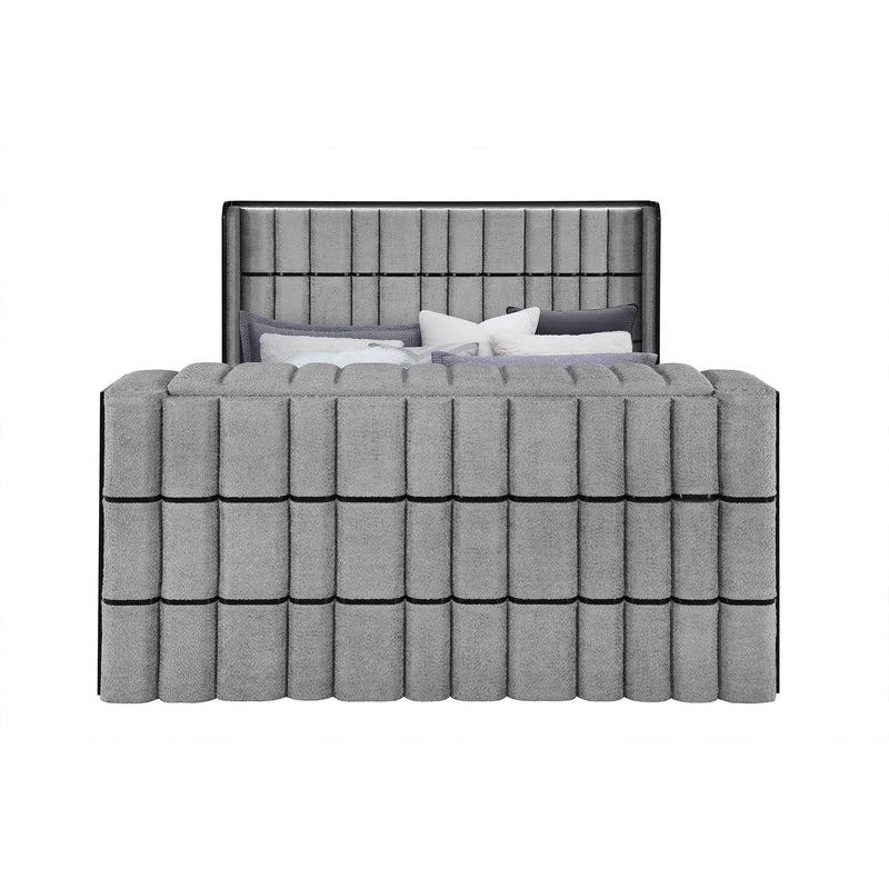 Isaiah - 5 Piece Bedroom Set With TV Lift-LED, Speakers And Fireplace by Unique Piece Furniture