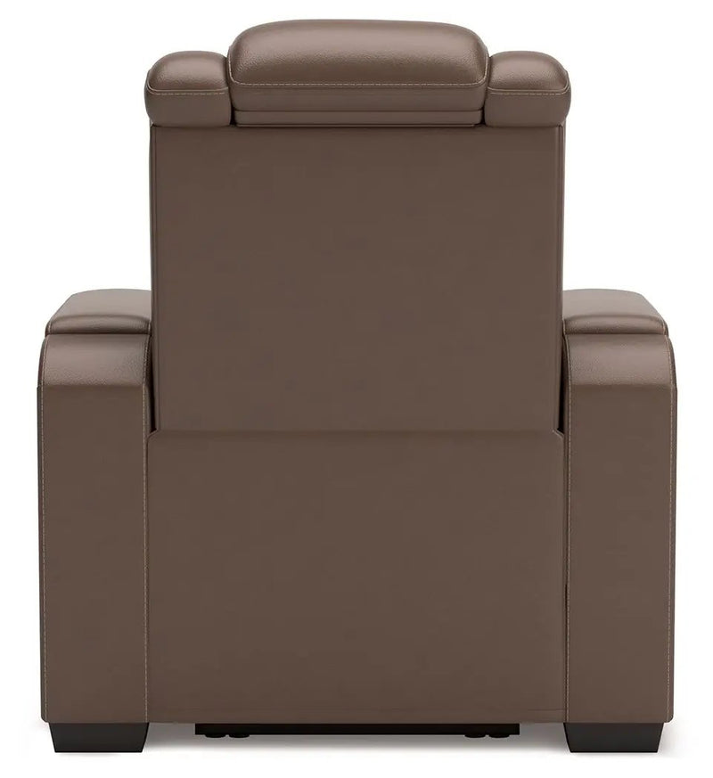 High Impact - Power Recliner / Adj Headrest - Tobacco by Unique Piece Furniture