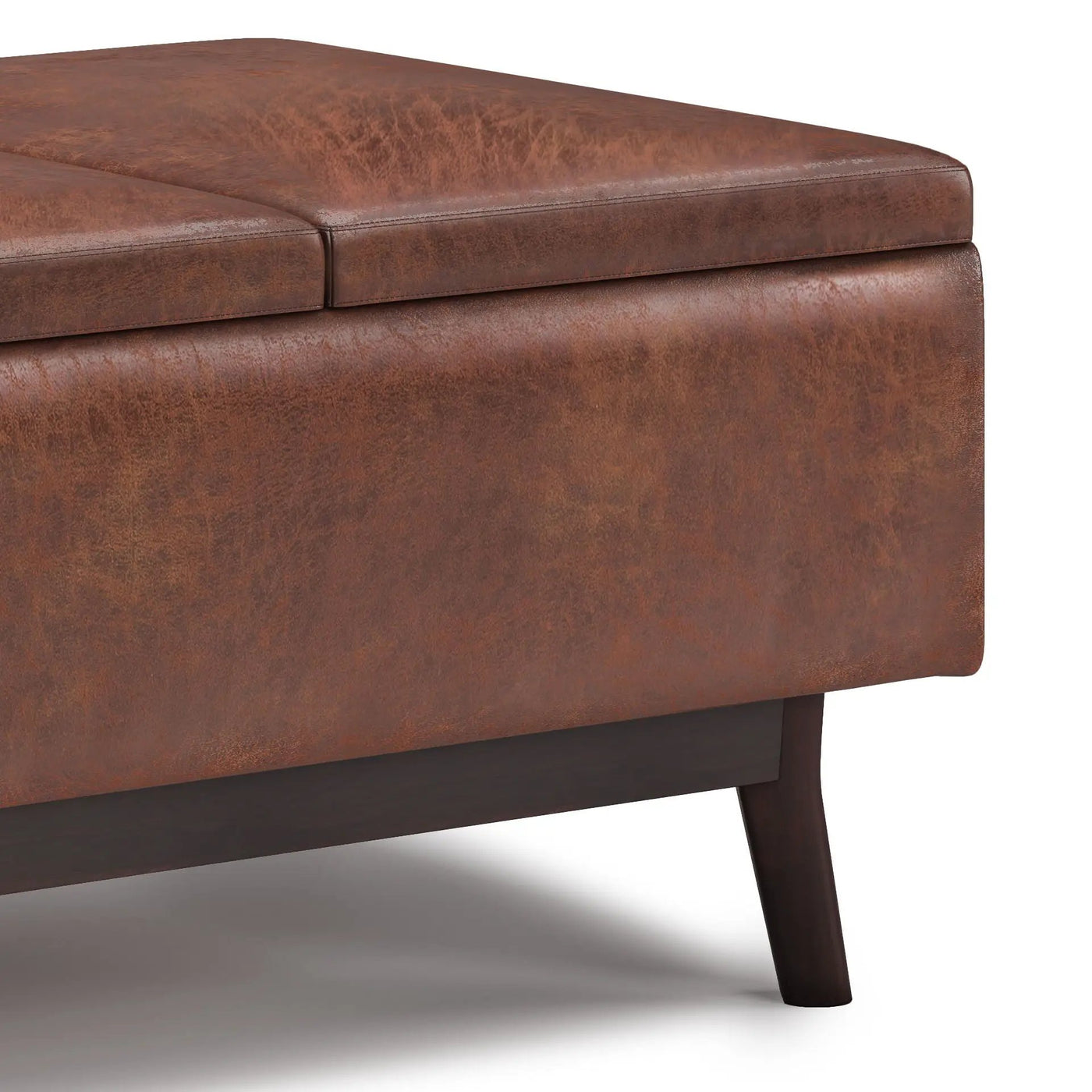 Owen - Tray Top Small Coffee Table Upholstered Storage Ottoman by Unique Piece Furniture