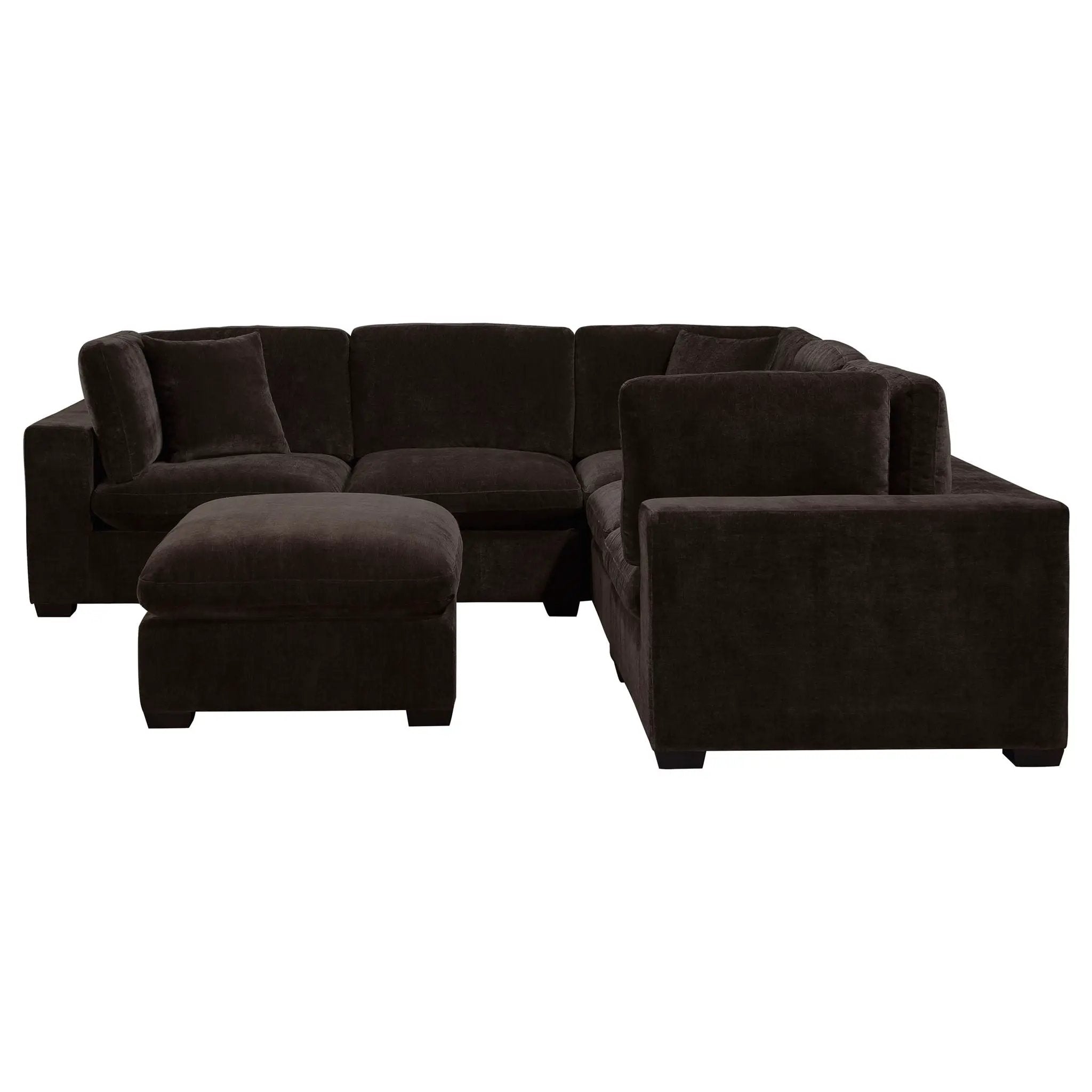 Lakeview 5-piece Upholstered Modular Sectional Chocolate by Unique Piece Furniture