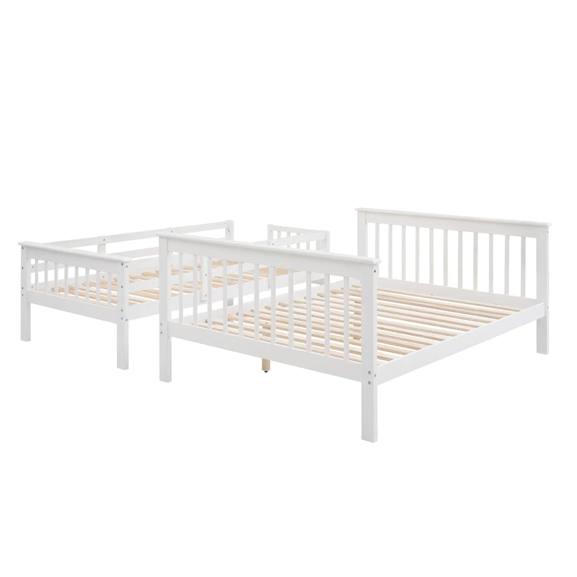 Stairway Bunk Bed With Storage And Guard Rail For Bedroom by HouseOfZazla