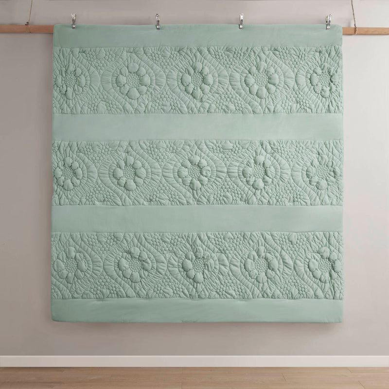 3-Piece Full/Queen Comforter Set with Soft Poly Jersey Fabric - Grey, photo 10 of 10