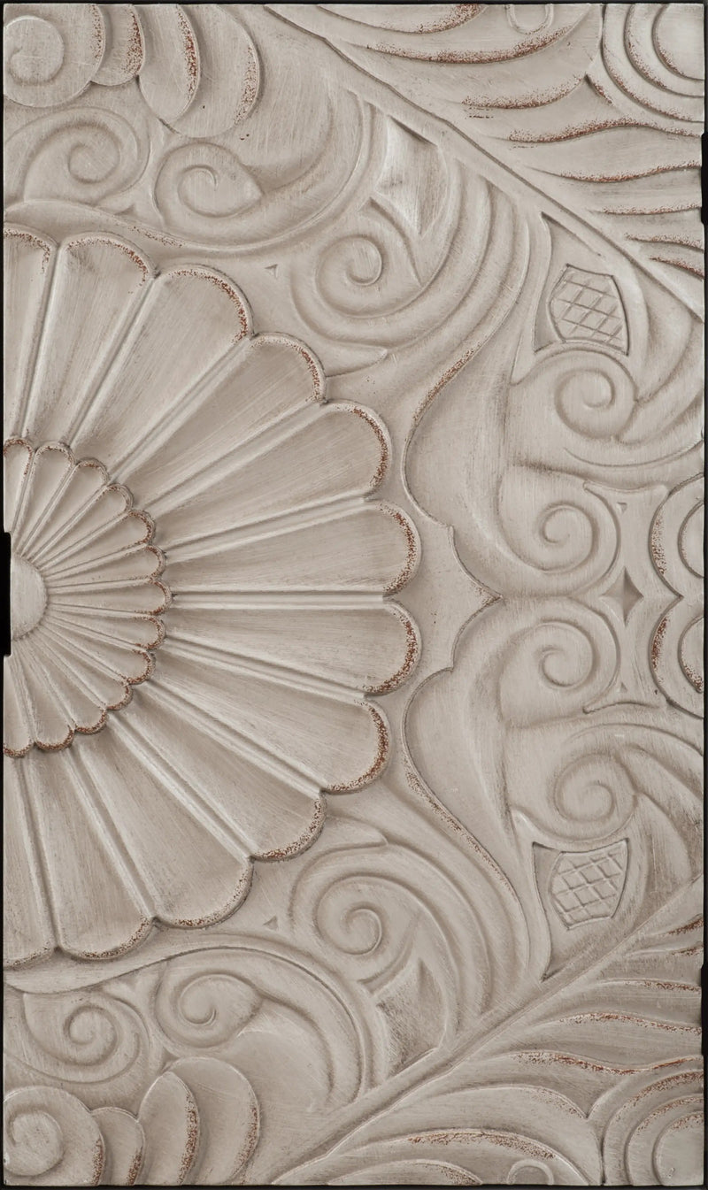 Hand-Carved Accent Cabinet with Drawer and Doors by HouseOfZazla
