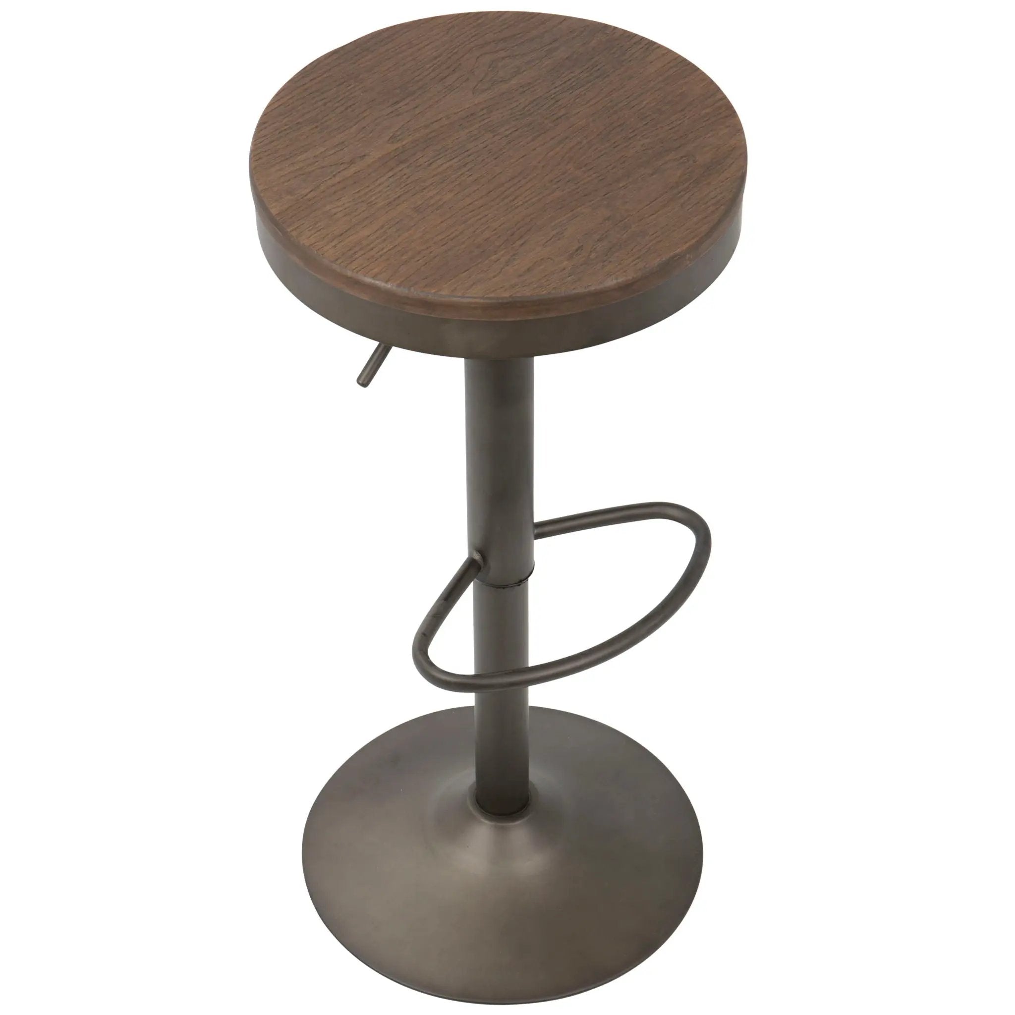 Dakota - Industrial Design Adjustable Barstool (Set of 2) by Unique Piece Furniture