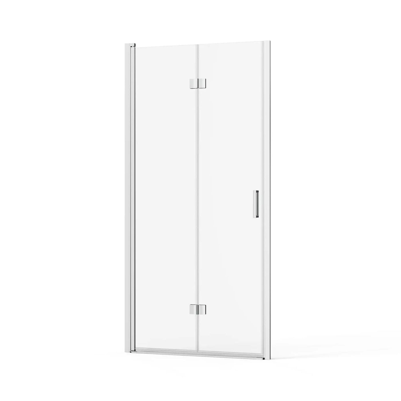 Bifold Frameless Shower Door With Tempered Clear Glass by HouseOfZazla