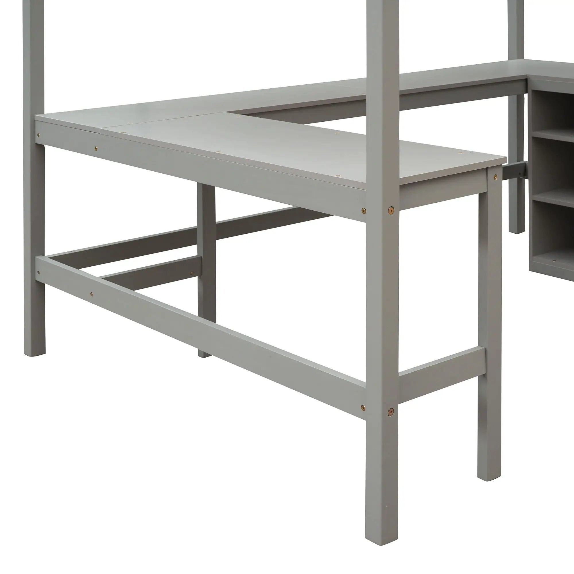 Loft Bed With Shelves With Desk