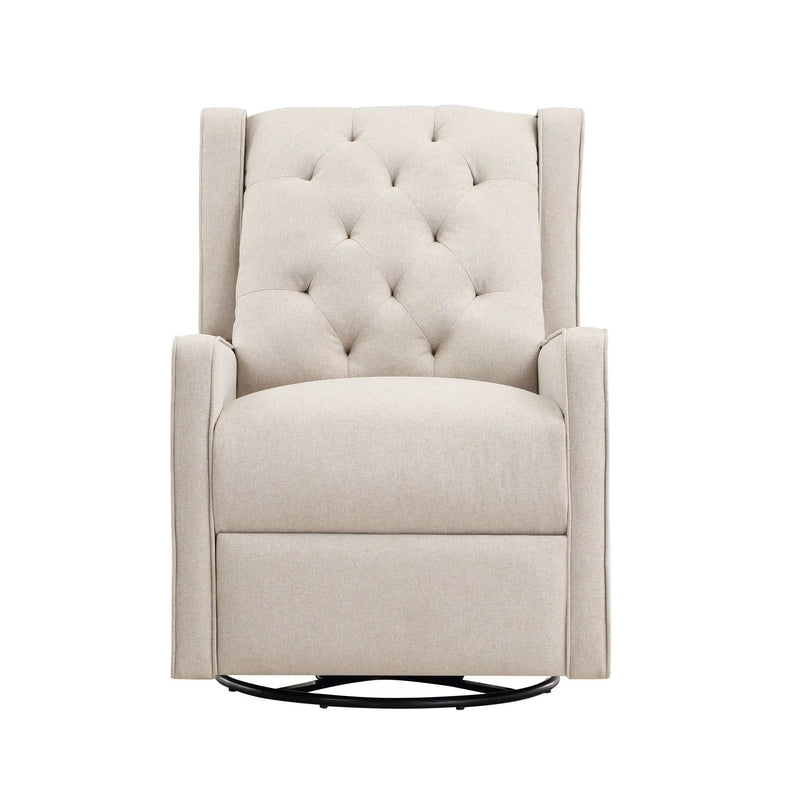 Milah - Gliding Swivel Recliner Tufted by Unique Piece Furniture
