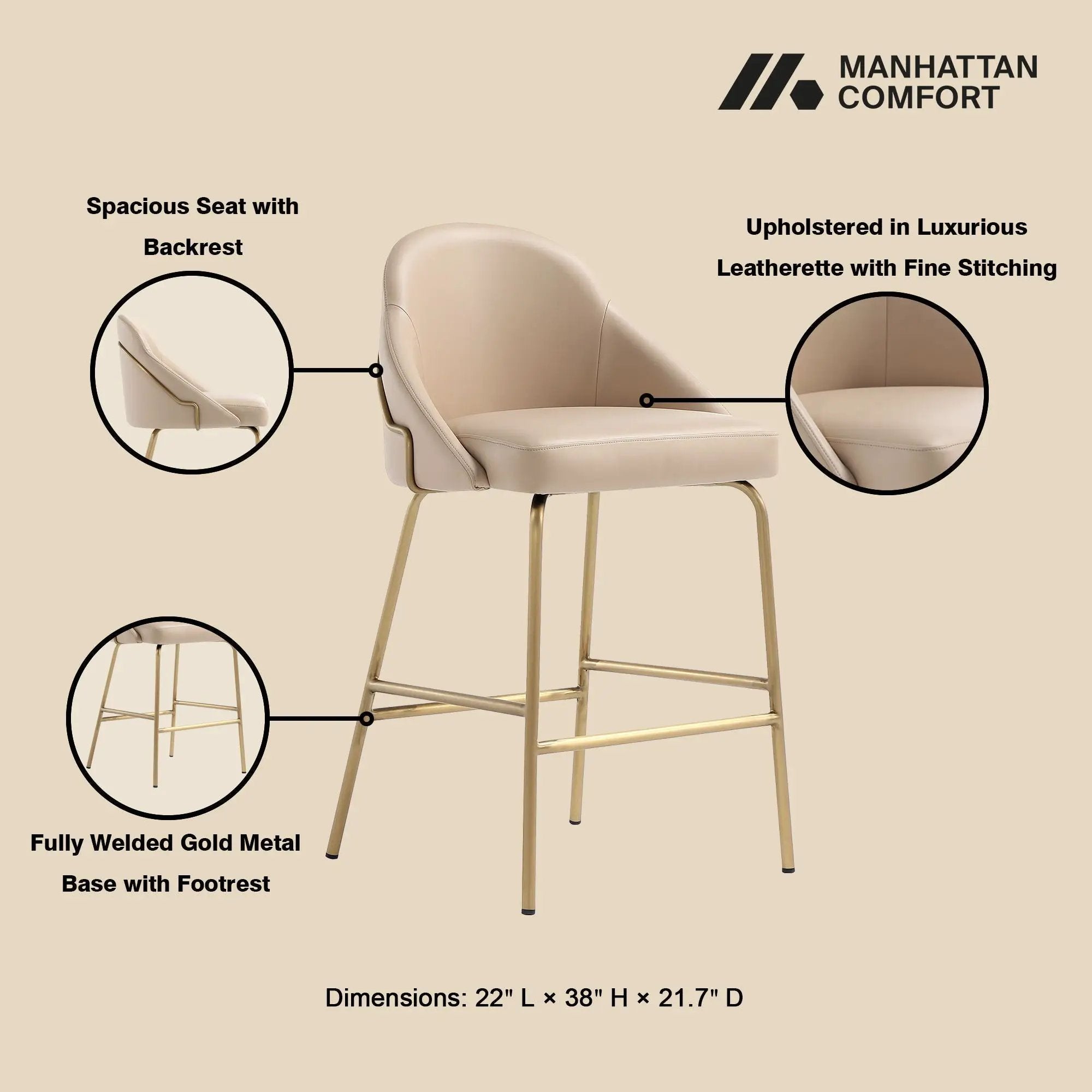 Gracie - Counter Stool by HouseOfZazla